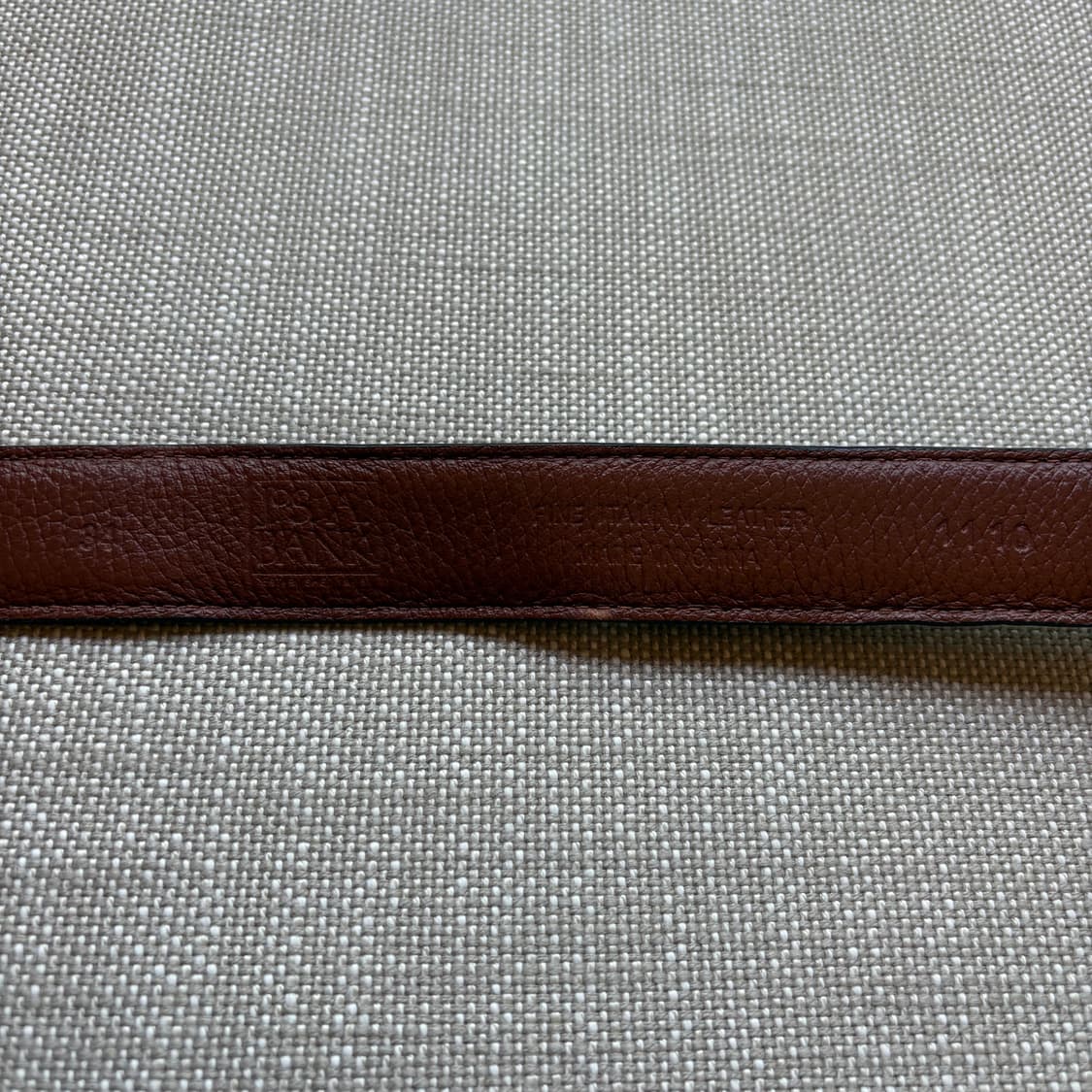 (34) Jos.A.Bank 이탈리안 블랙 브라운 레더 솔브 버클벨트 상품이미지9