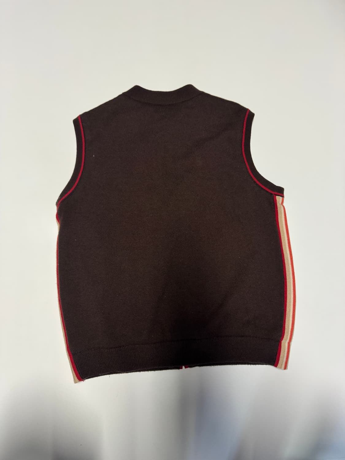 여성 닥스 daks 골프 방풍 니트 집업 베스트 M 브라운 상품이미지2