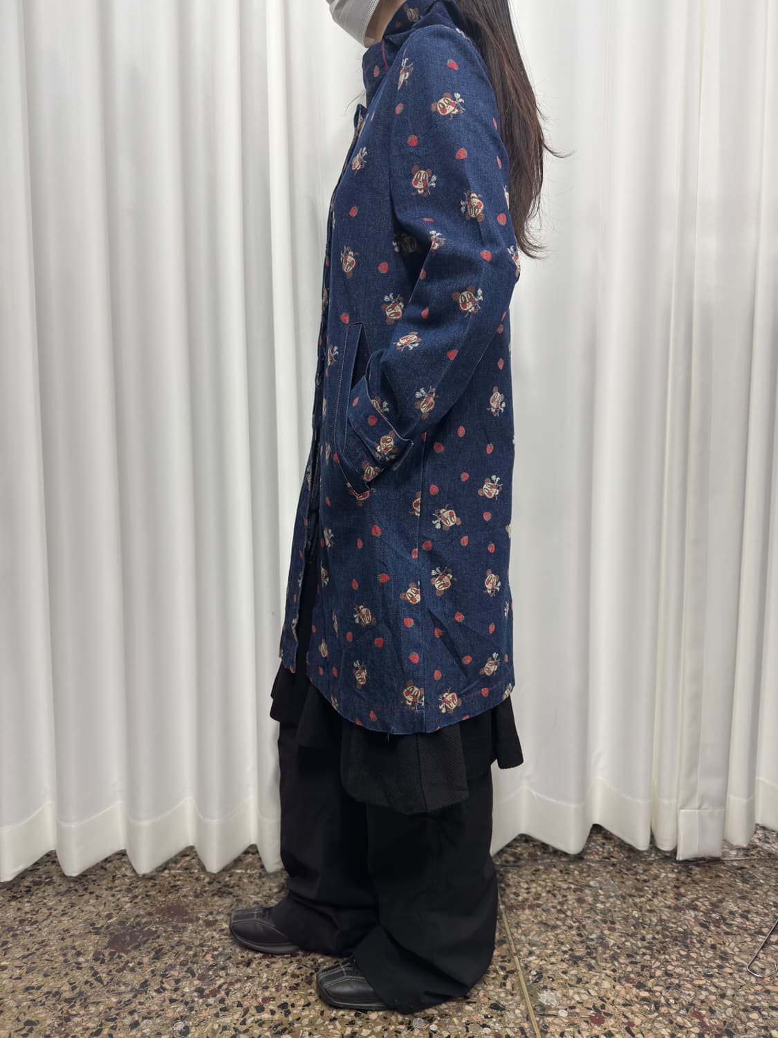 lovers house printjng denim hood jacket 상품이미지7