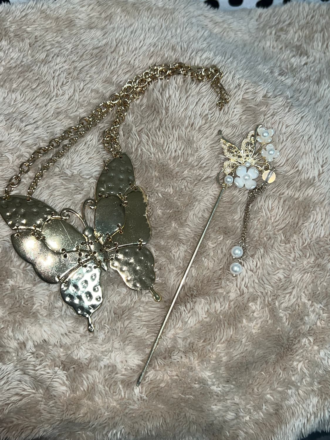 오리엔탈 동양풍 페어리 무드 목걸이 비녀 세트 상품이미지1