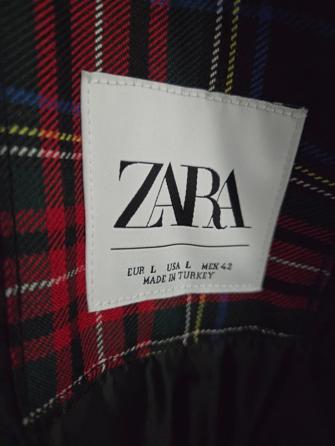 자라 체크 자켓 L 상품이미지2