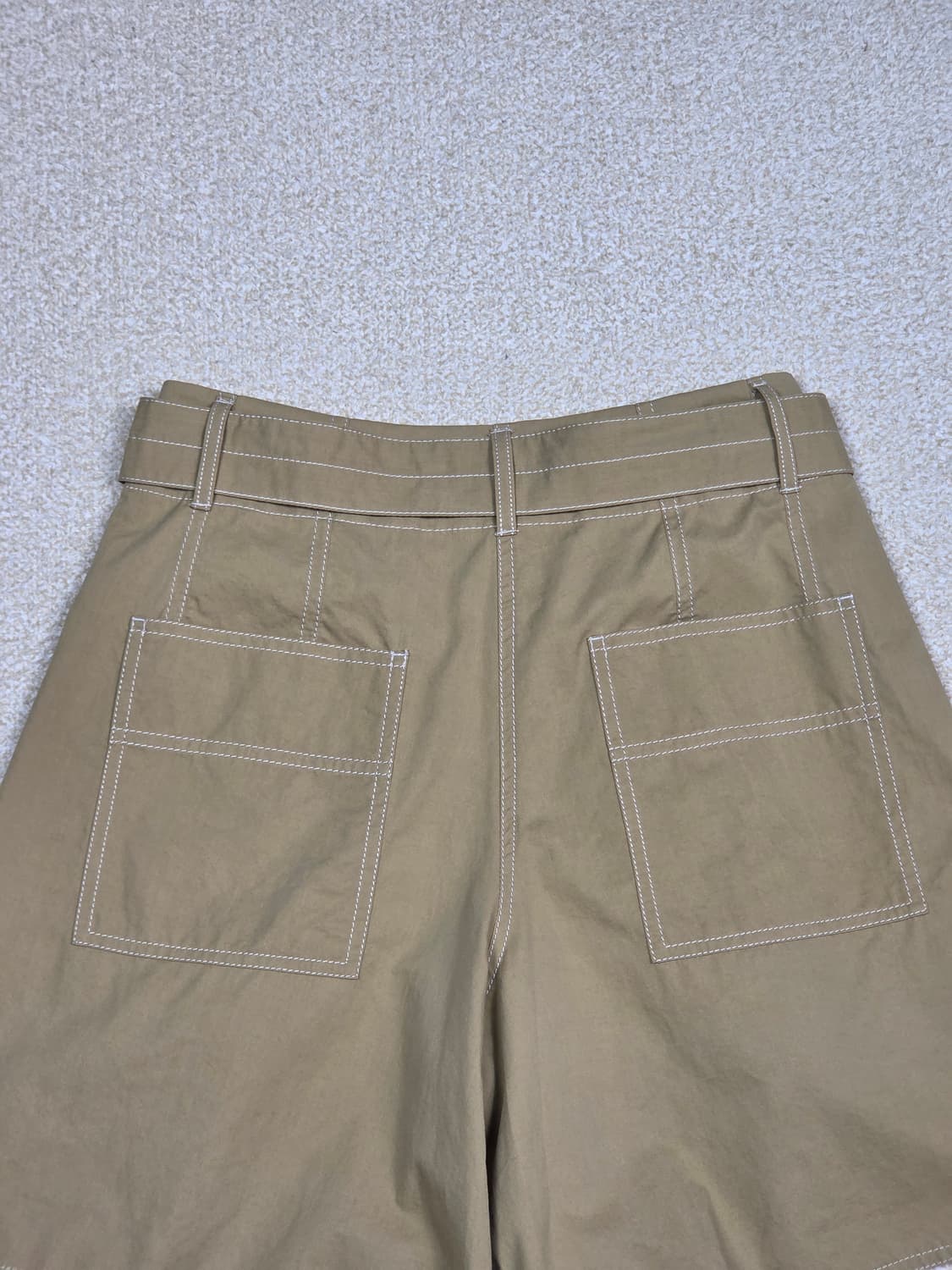 [스튜디오 톰보이] 벨티드 스티치 A라인 하프 팬츠 | S00149 상품이미지7