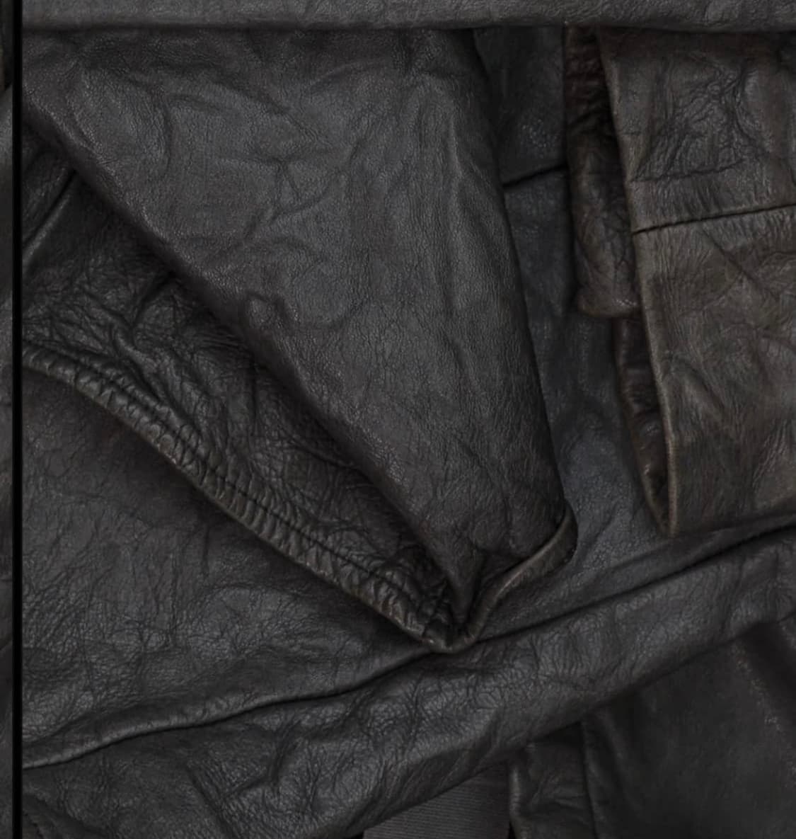 Carpe diem 드레이프 레더 셔츠 상품이미지6