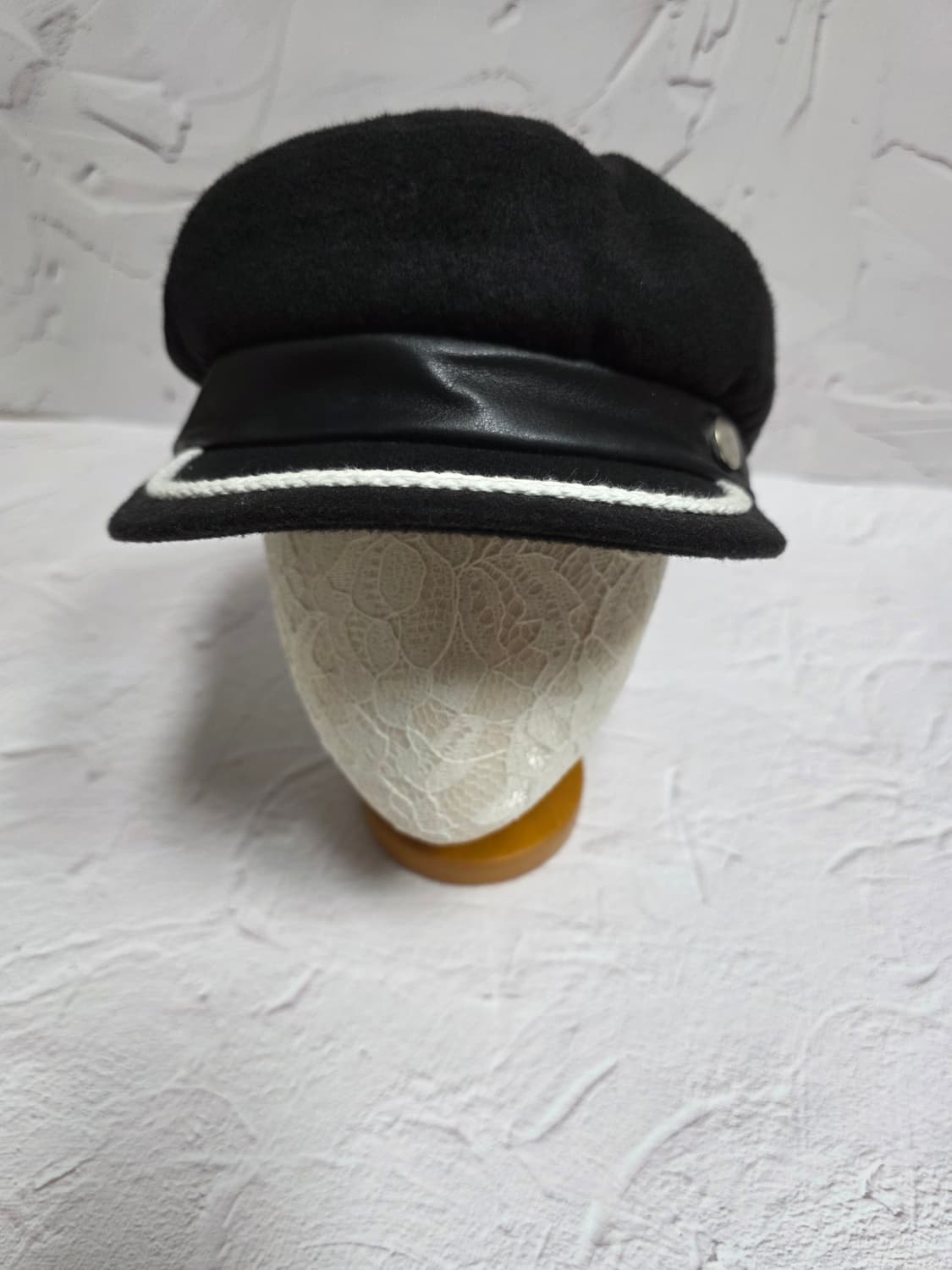 OiOI블랙 울  뉴스보이 캡 스몰 상품이미지1