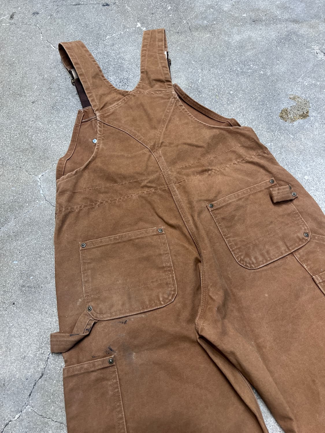 00‘s 칼하트 더블니 오버롤 BRN  상품이미지5