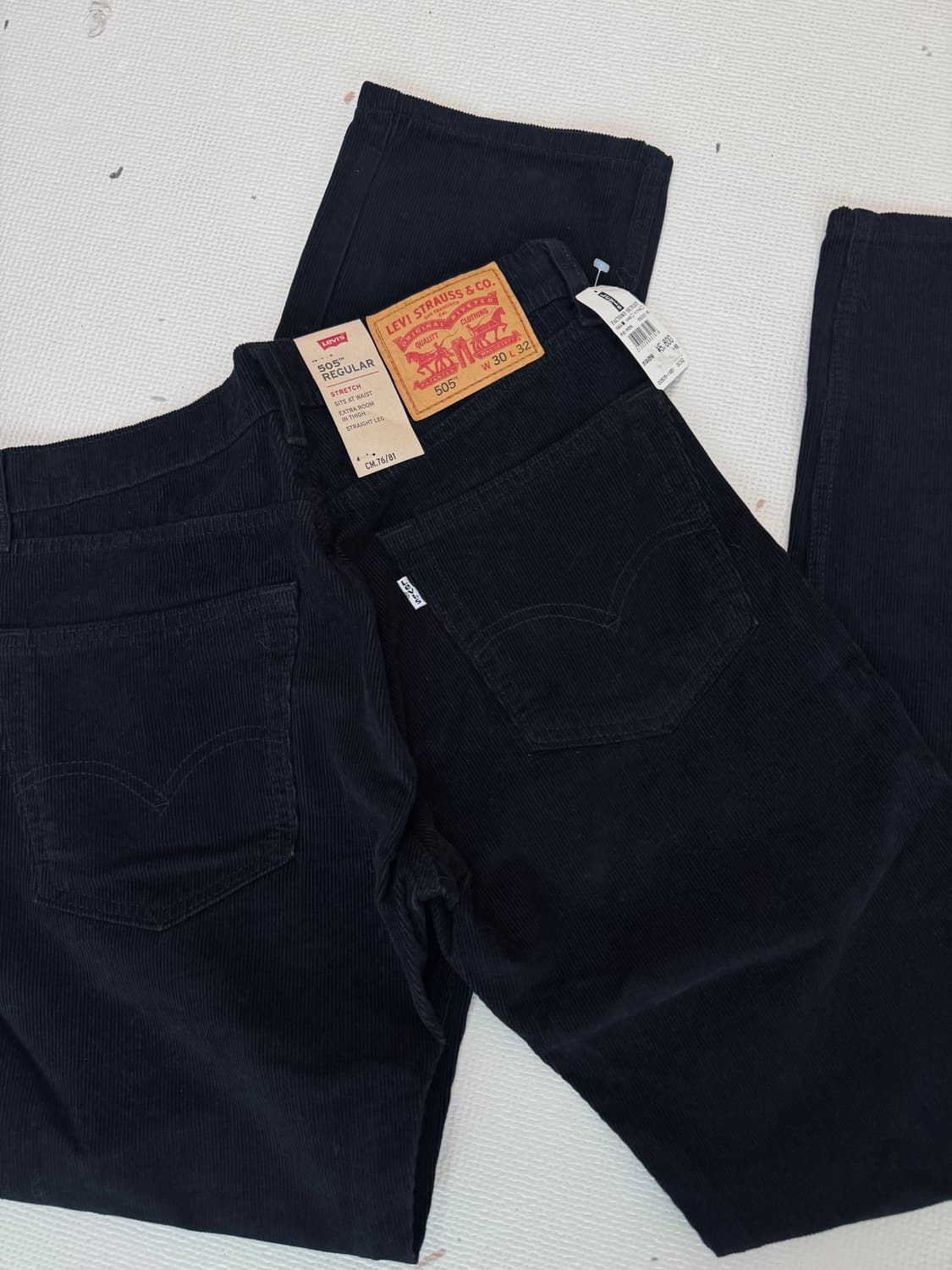 새상품] 리바이스 505 코듀로이 블랙 팬츠 상품이미지3