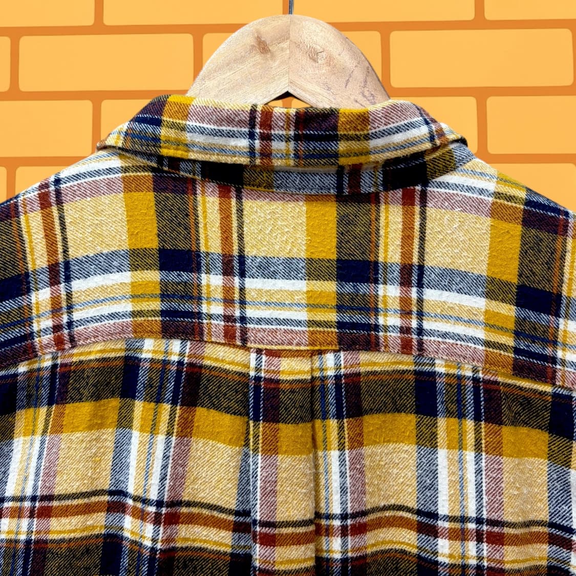 세븐데이즈이즈선데이 플란넬 체크 셔츠 (M) 상품이미지6