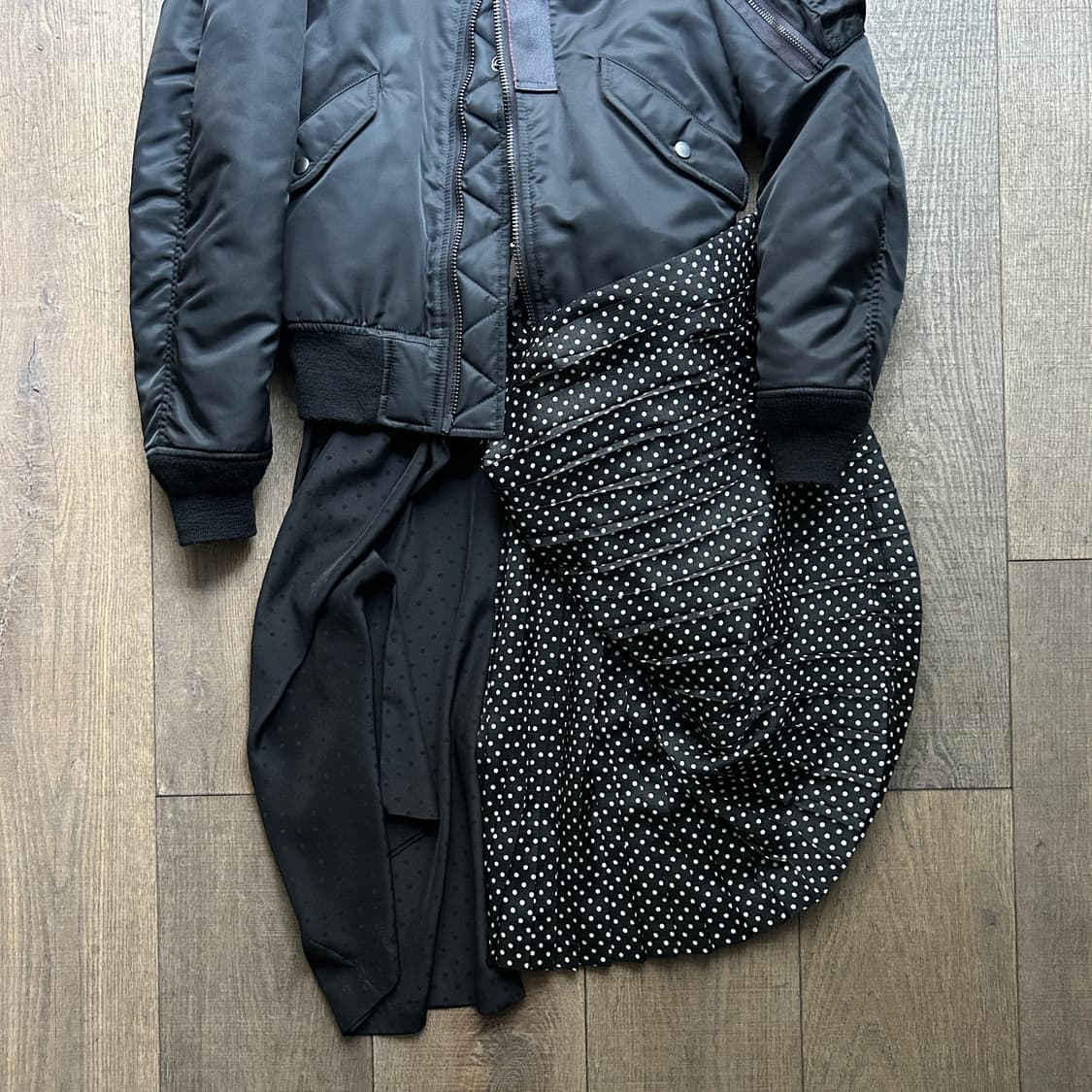 Skirt Docking Reversible Bomber Jacket 상품이미지4