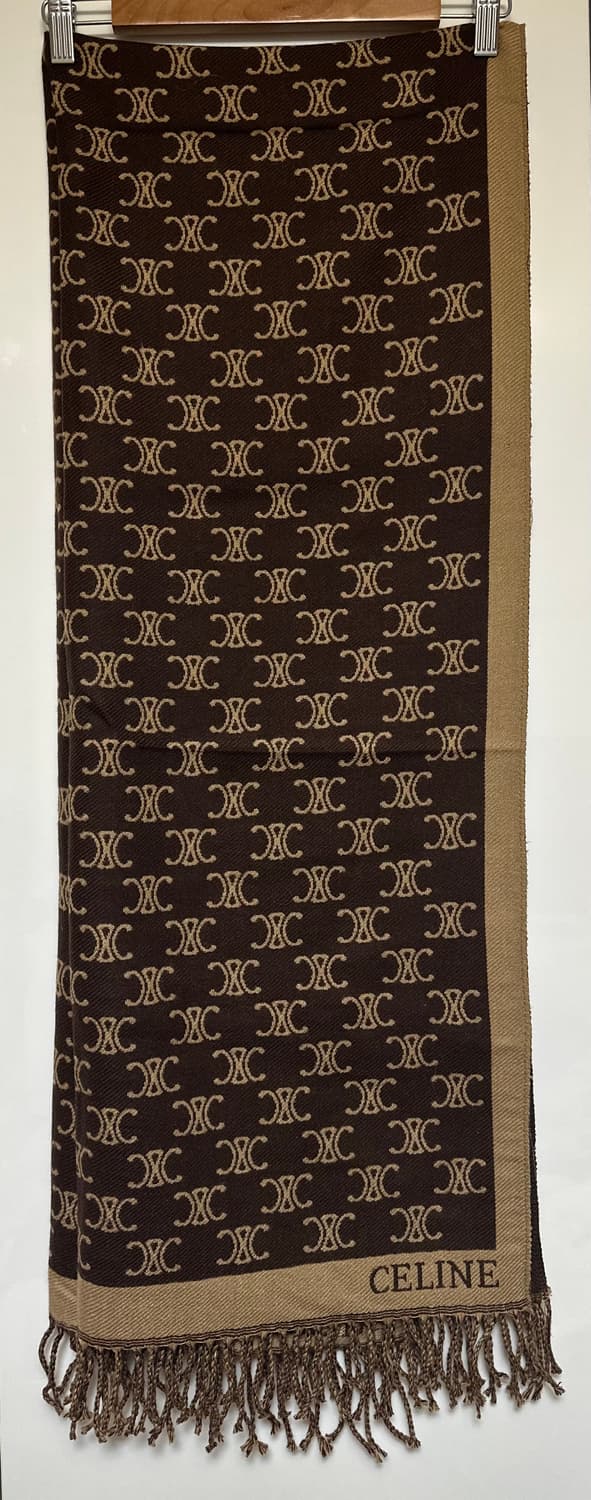 셀린느 트리오페 캐시미어브라운 숄&머플러 남여공용 상품이미지4