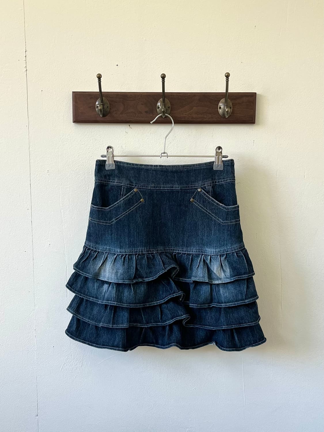 L’EST ROSE 데님 미니스커트 상품이미지1