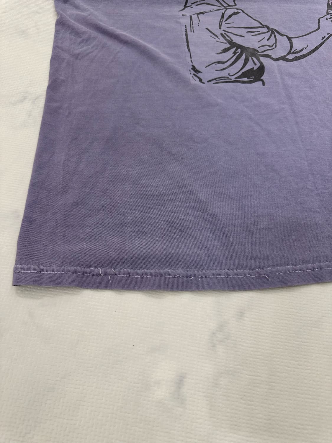 스투시(Stussy) 빈티지 퍼플 페인터 그래픽 반팔 티셔츠 (L) 상품이미지4