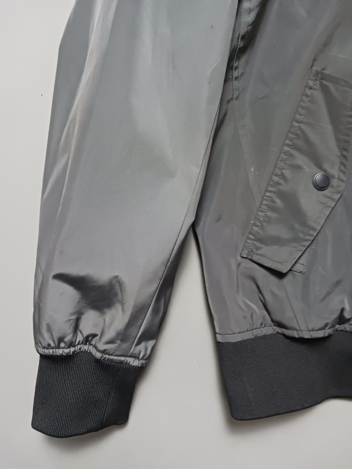 [105] 브룩스힐 그레이 배색 봄버자켓 바람막이 상품이미지3