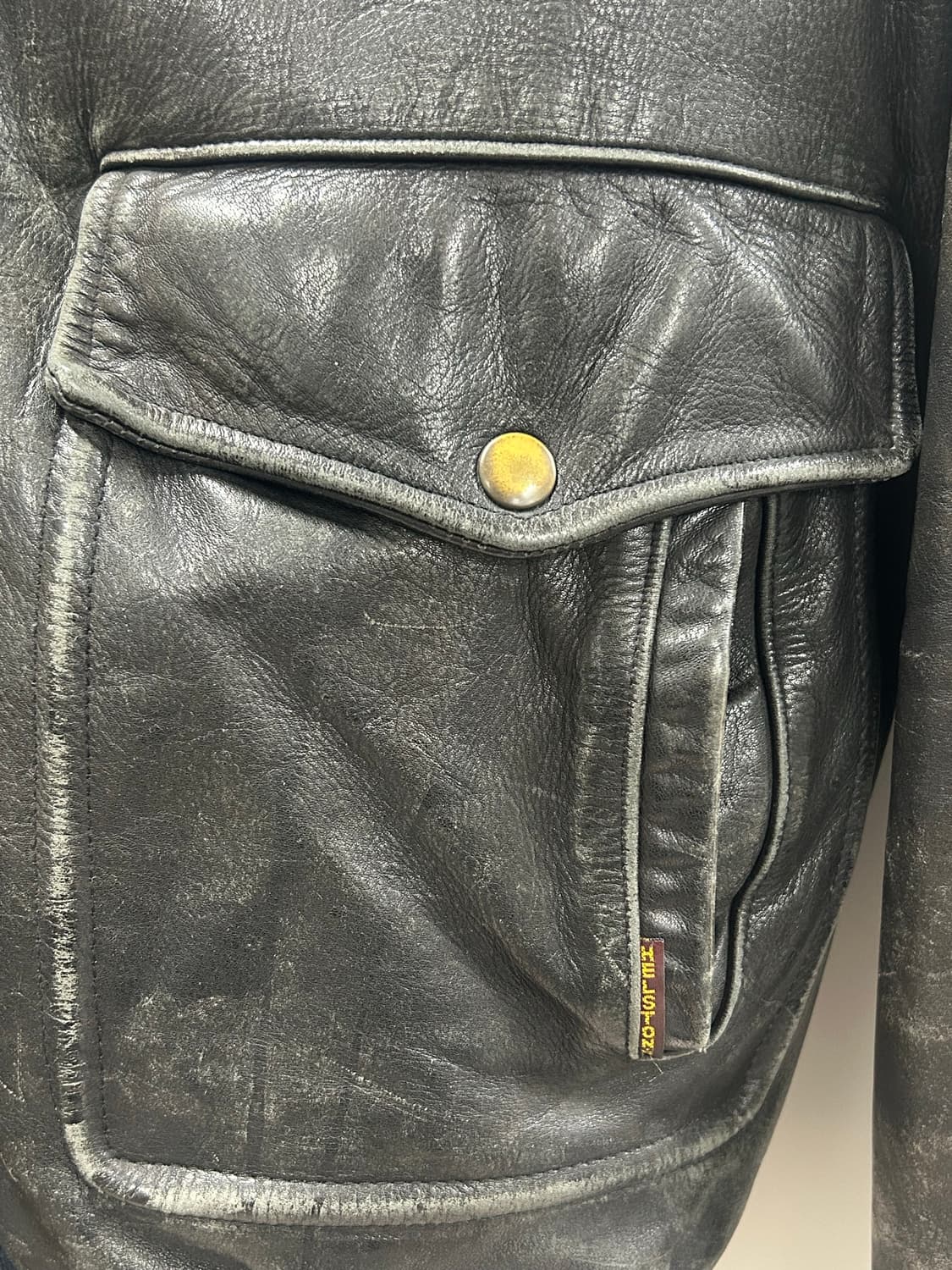 프랑스 헬스톤즈(Helstons) 빈티지 가죽 자켓 상품이미지2