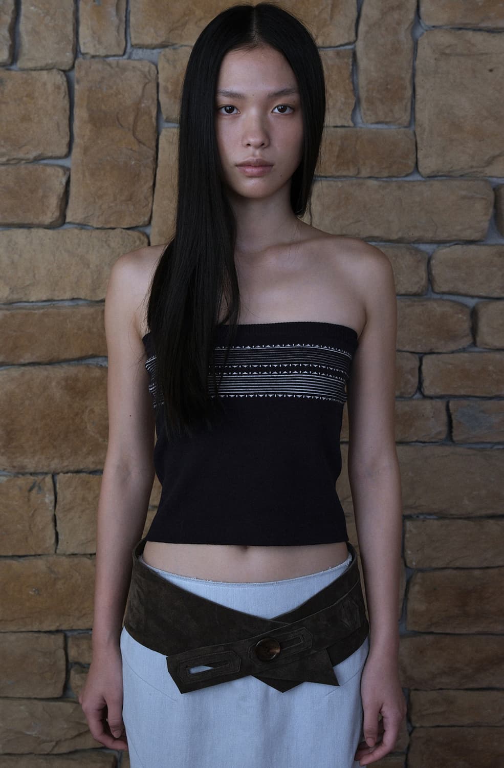 VERSO Low Wide Belt [카키브라운] 상품이미지3