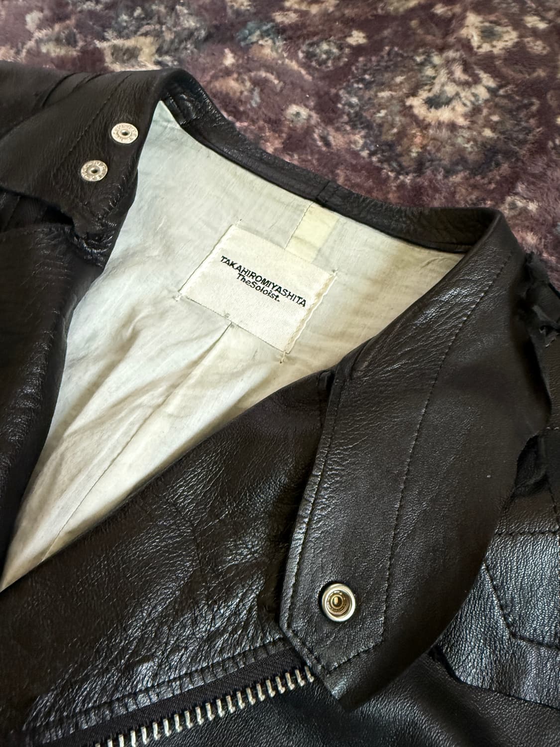 15AW 더 솔로이스트 러프아웃 레더자켓 48 상품이미지2