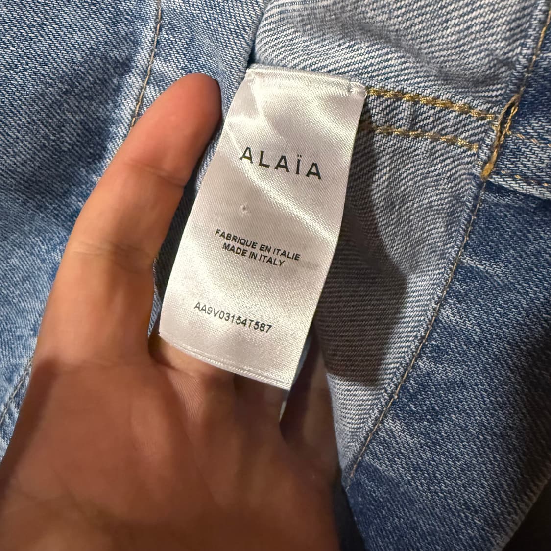 알라이아(ALAIA) 23 f/w 데님 청자켓  상품이미지8