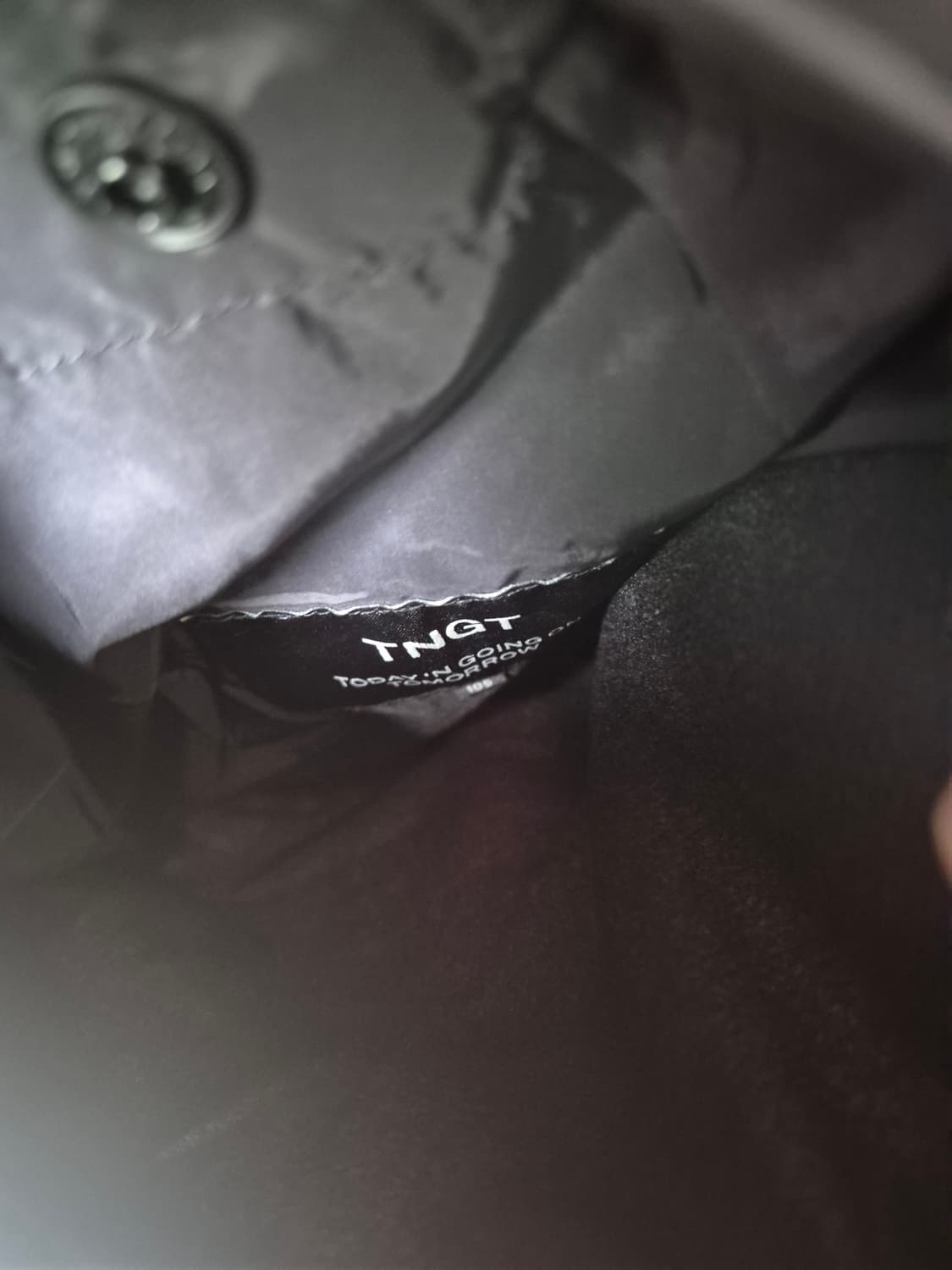 TNGT 블랙 롱 플리스 코트 105사이즈 상품이미지4