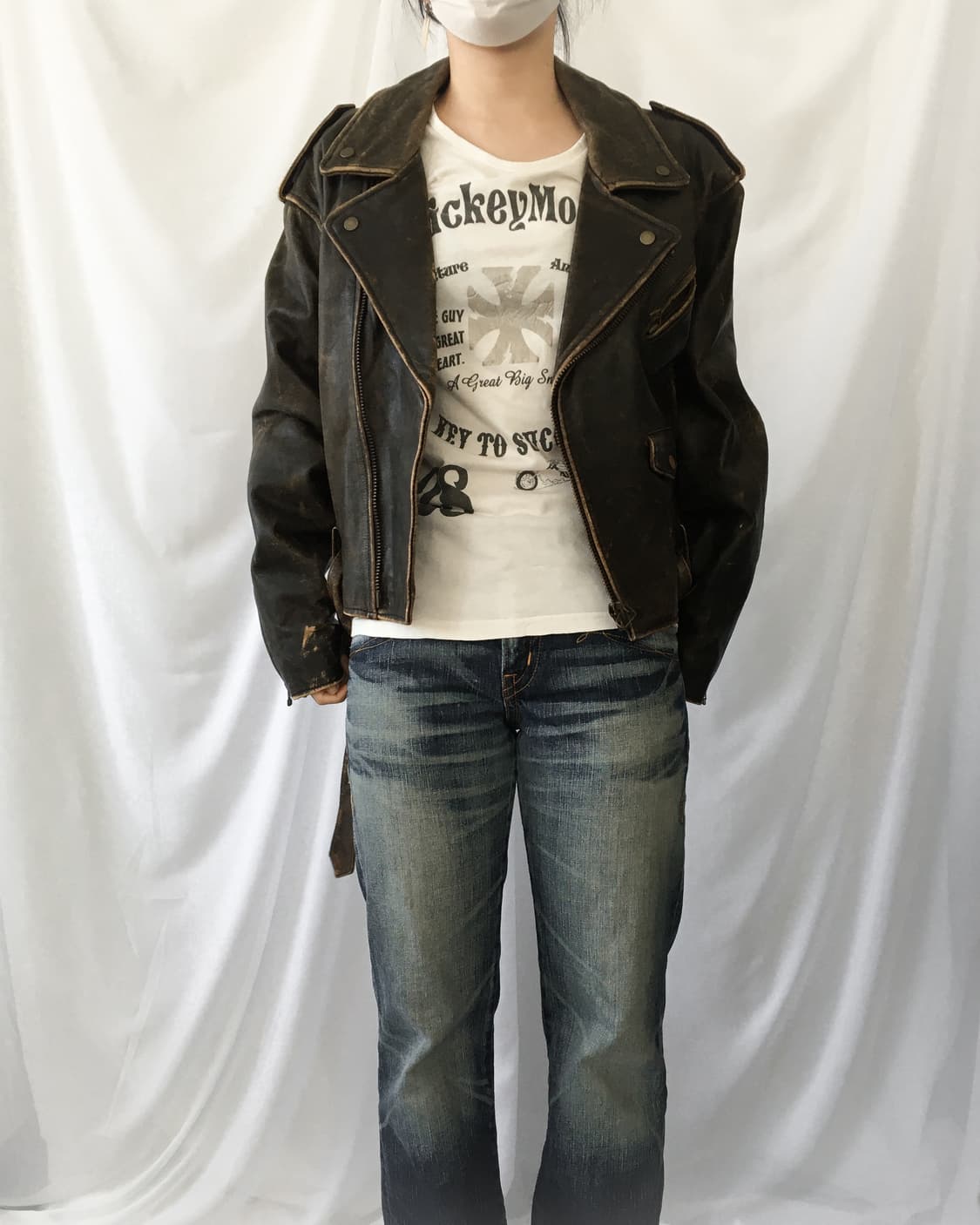 Heavy leather rider jacket 상품이미지8