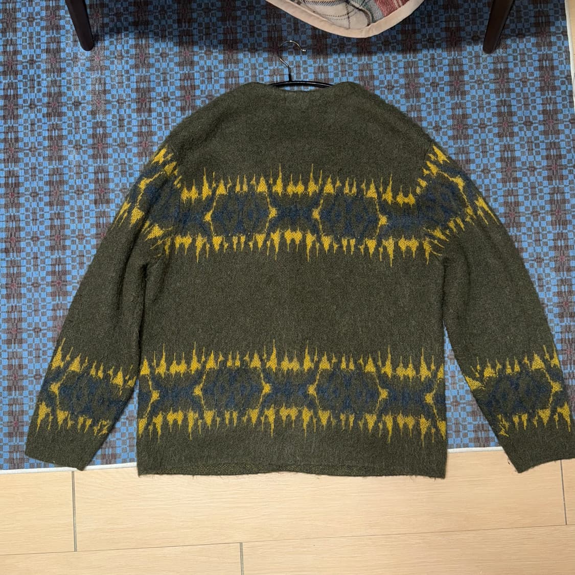 슈프림 앱스트랙트 모헤어 가디건 카키 XL 상품이미지3