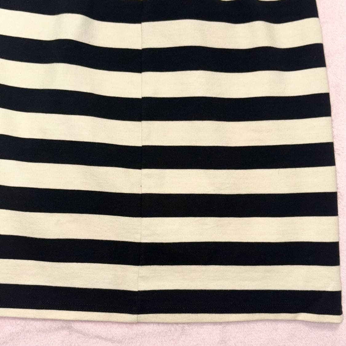 스트라이프 코튼 미디 스커트 상품이미지6