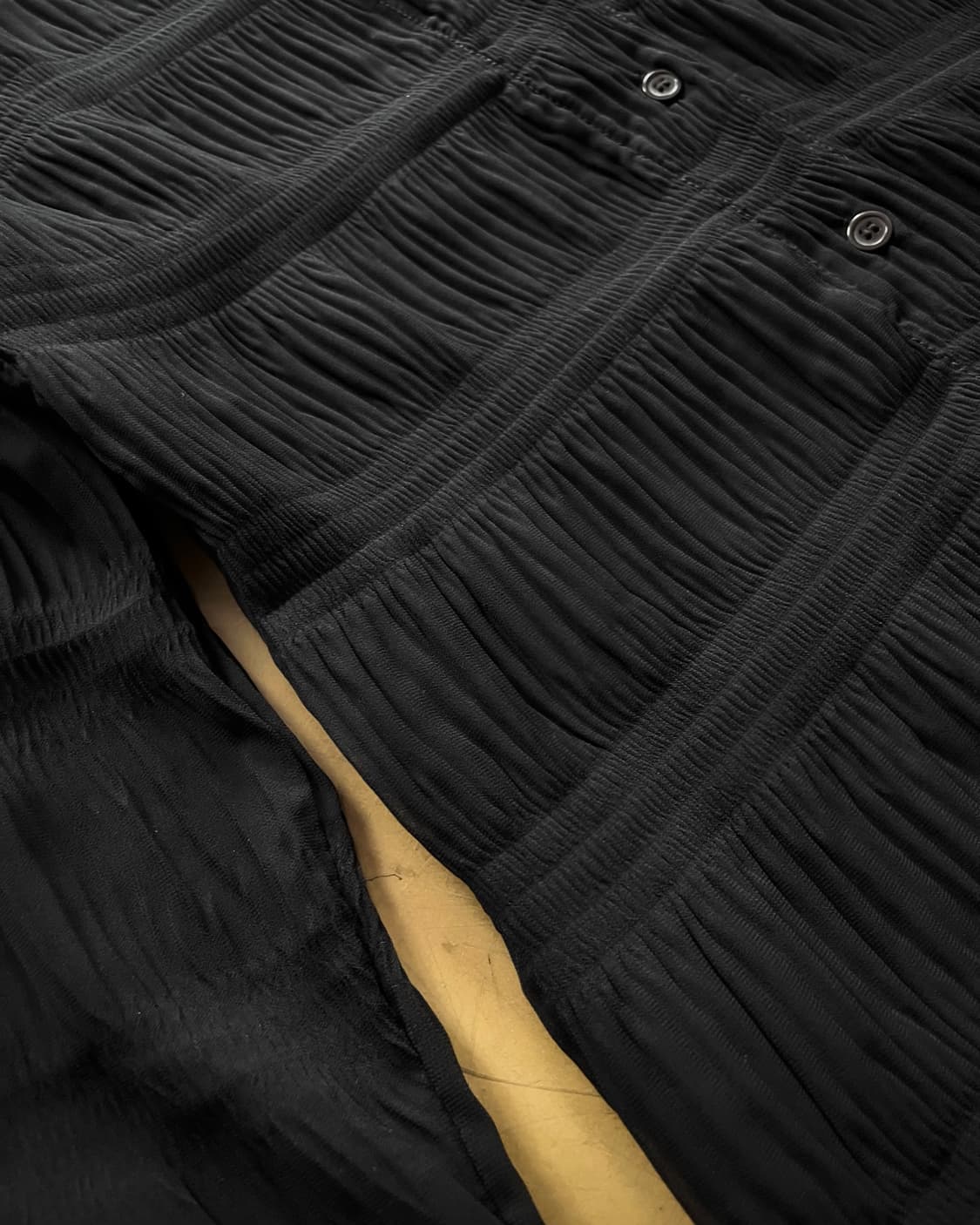 Jpn Vintage Real Pleats Black Shirt 상품이미지6