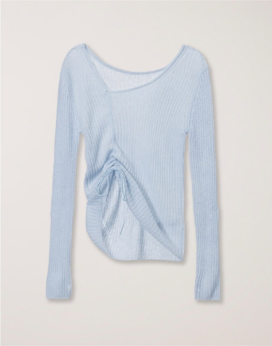 던스트 투웨이 셔링 니트탑 소프트블루 상품이미지4