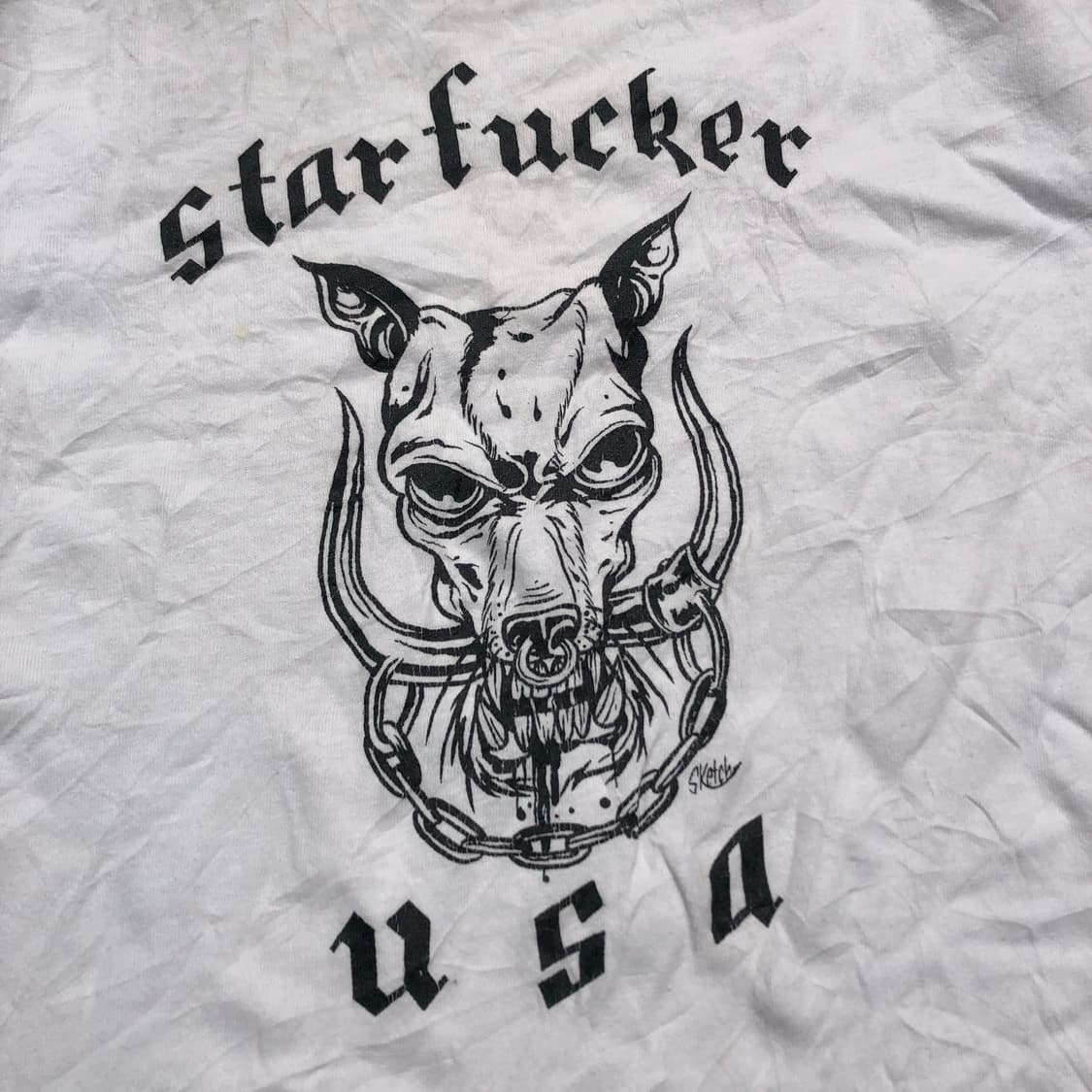 [M] 빈티지 Star Fuxxxxx 프린트 티셔츠 상품이미지6