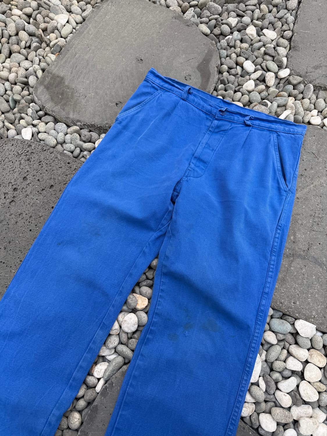 OLD VINTAGE WASHED BLUE FRENCH 프렌치 워크팬츠 상품이미지5