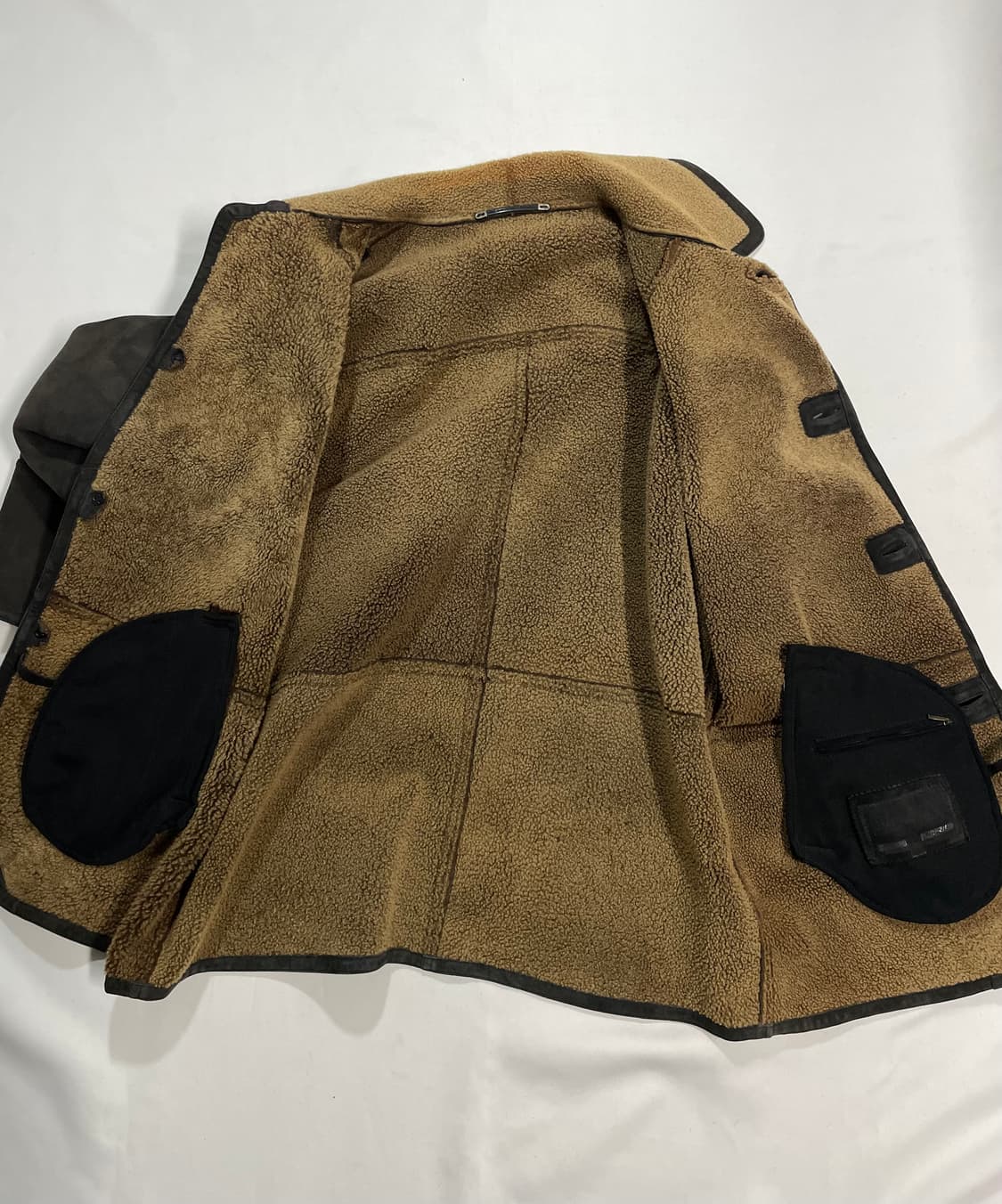 80‘s 빈티지 램스킨 무스탕 랜치 코트 상품이미지5