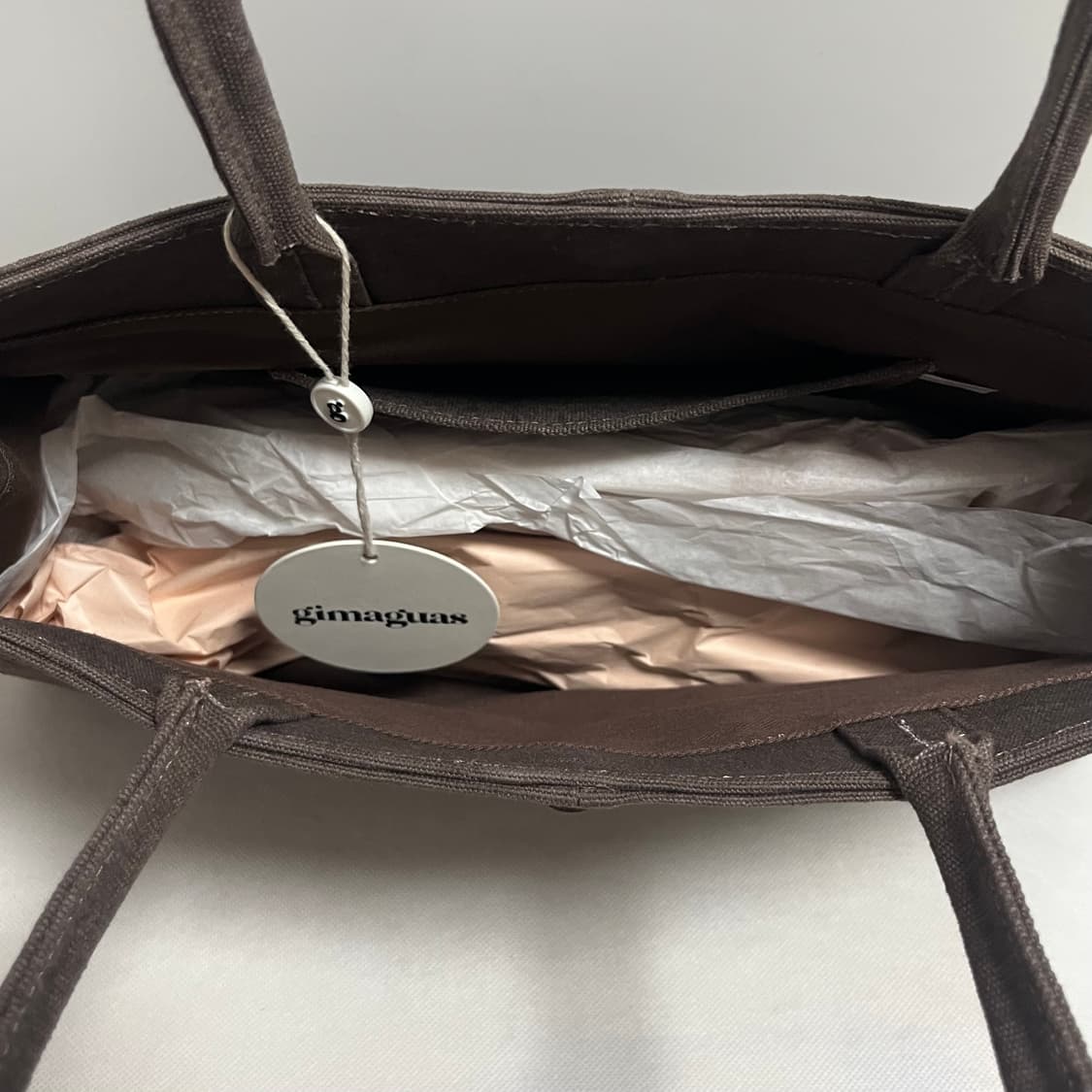 기마구아스 Annamaria 캔버스 백/브라운 상품이미지3