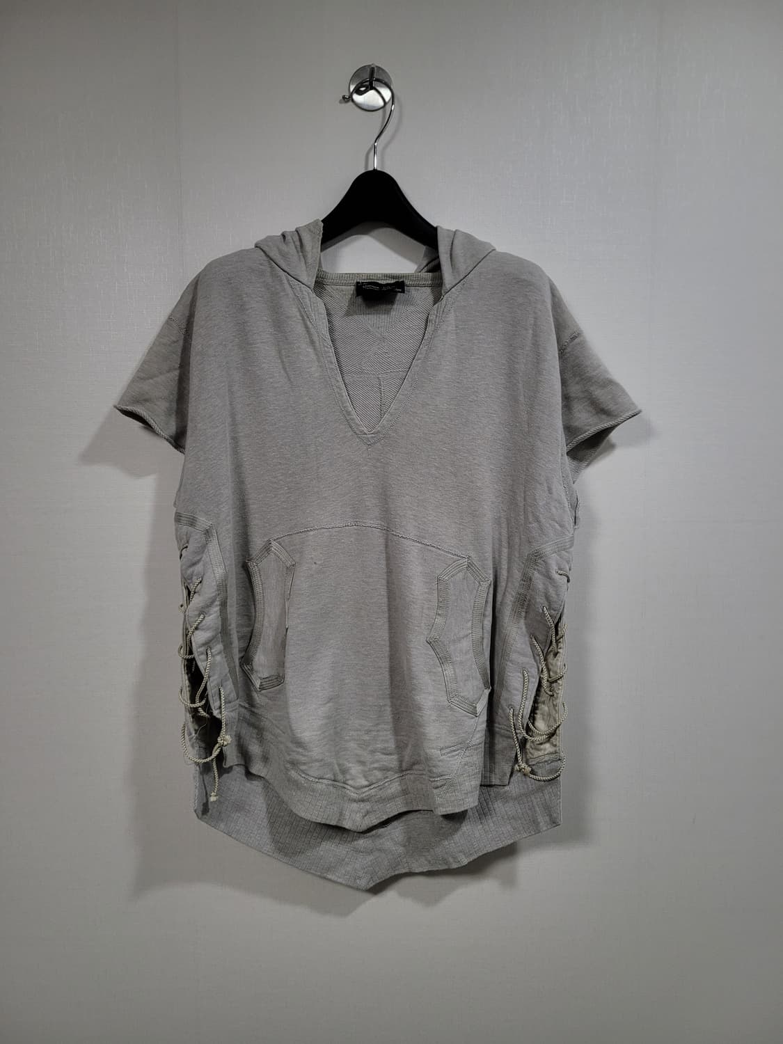 Number nine 09ss 레이스업 후디 베스트 상품이미지1