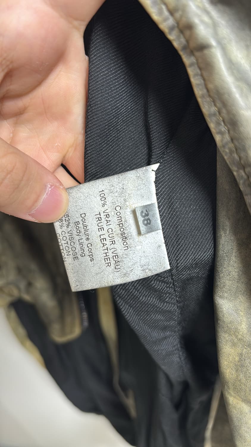 발망 데카르넹 2010ss 램스킨 라이더 자켓 롱 상품이미지5