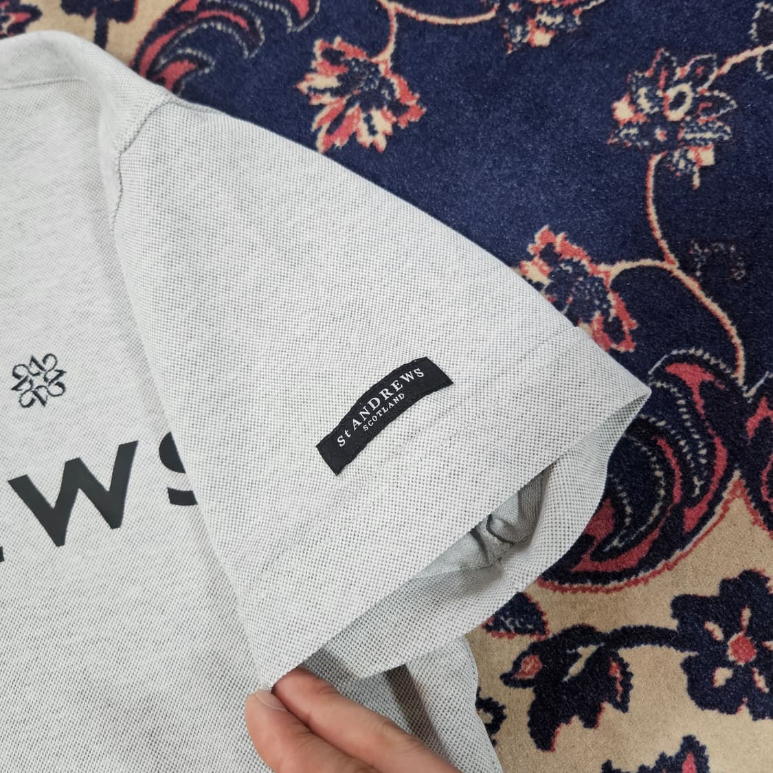 (국내매장) 세인트 앤드류스 레터링 카라티셔츠 L size 상품이미지4