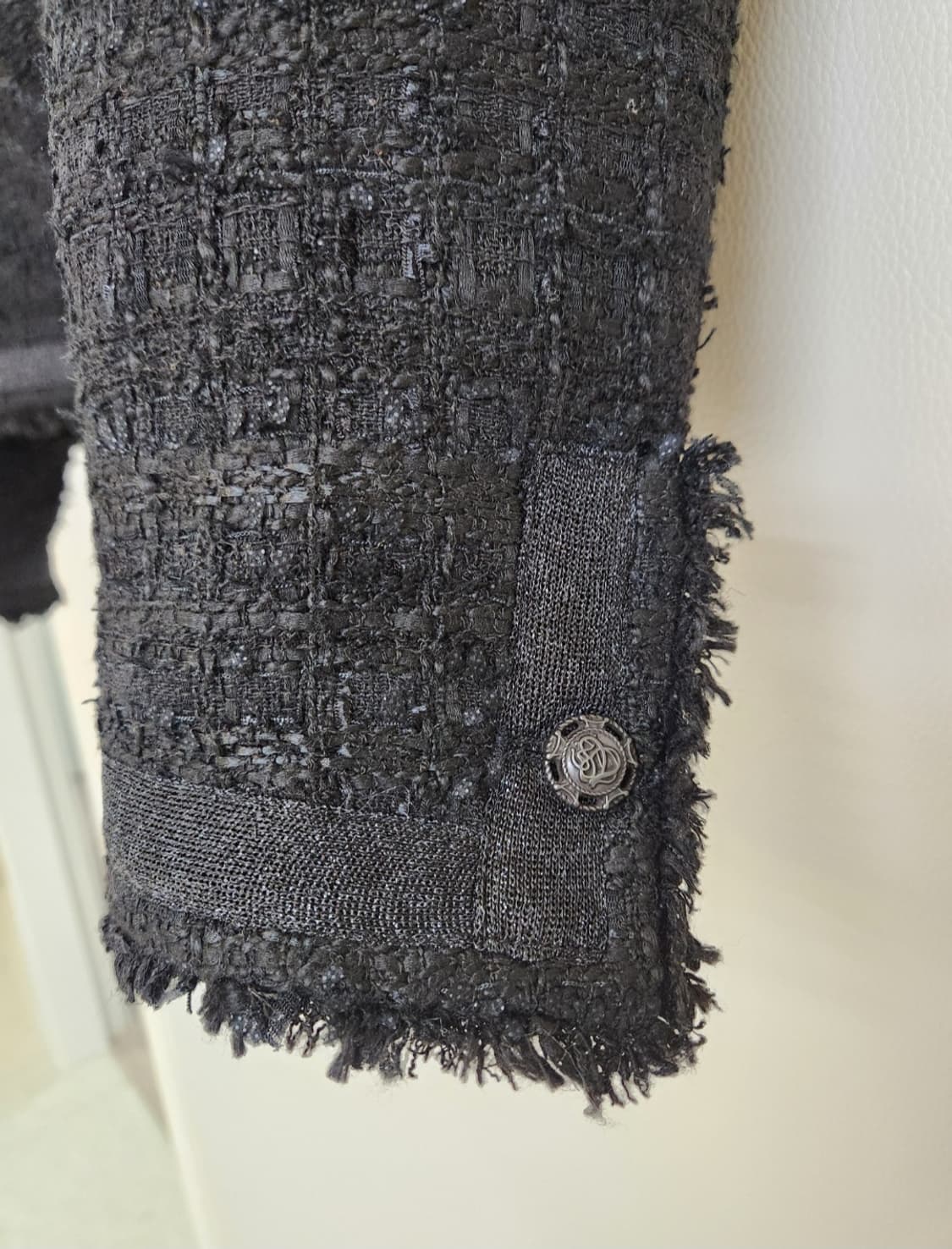 (블랙색상)지컷 트위드자켓 66사이즈 상품이미지8