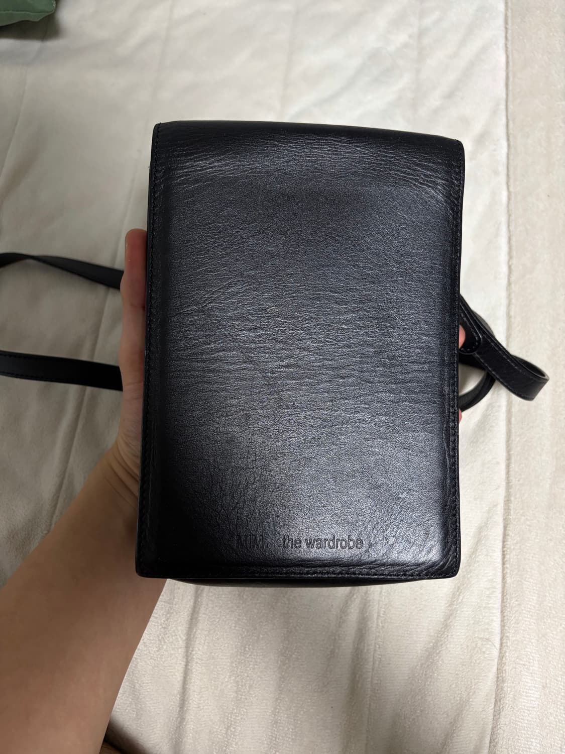 밈더워드로브 레더 미니백 블랙 상품이미지2