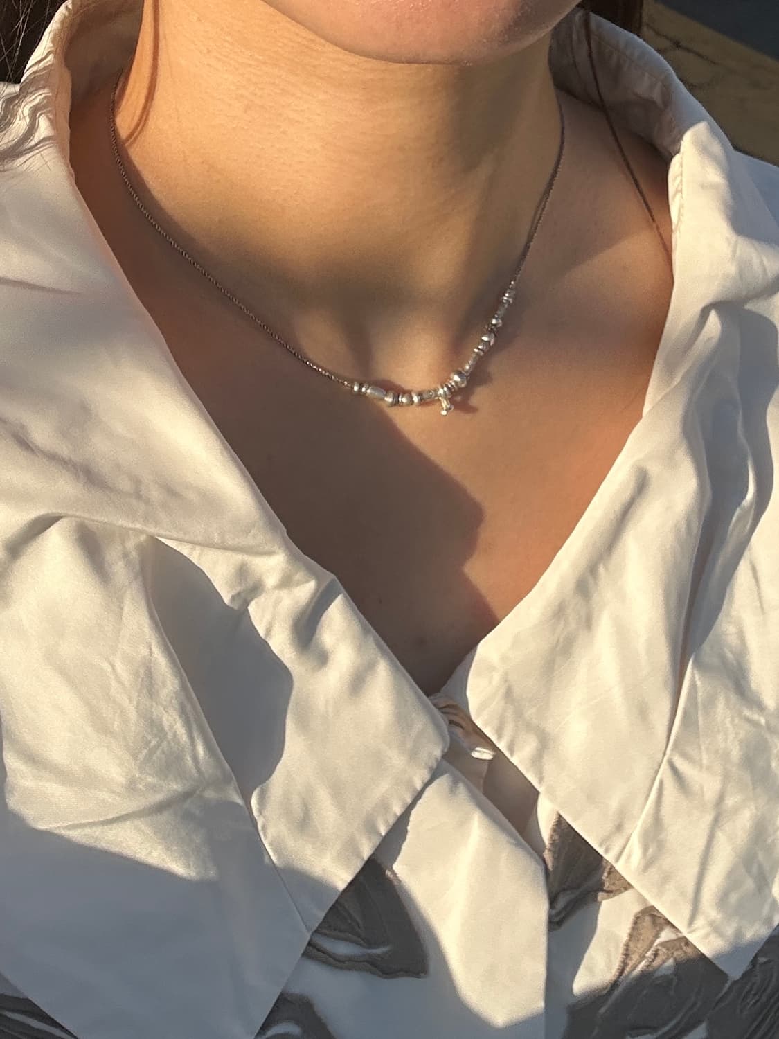 Musta karen Silver Mix Necklace 상품이미지5