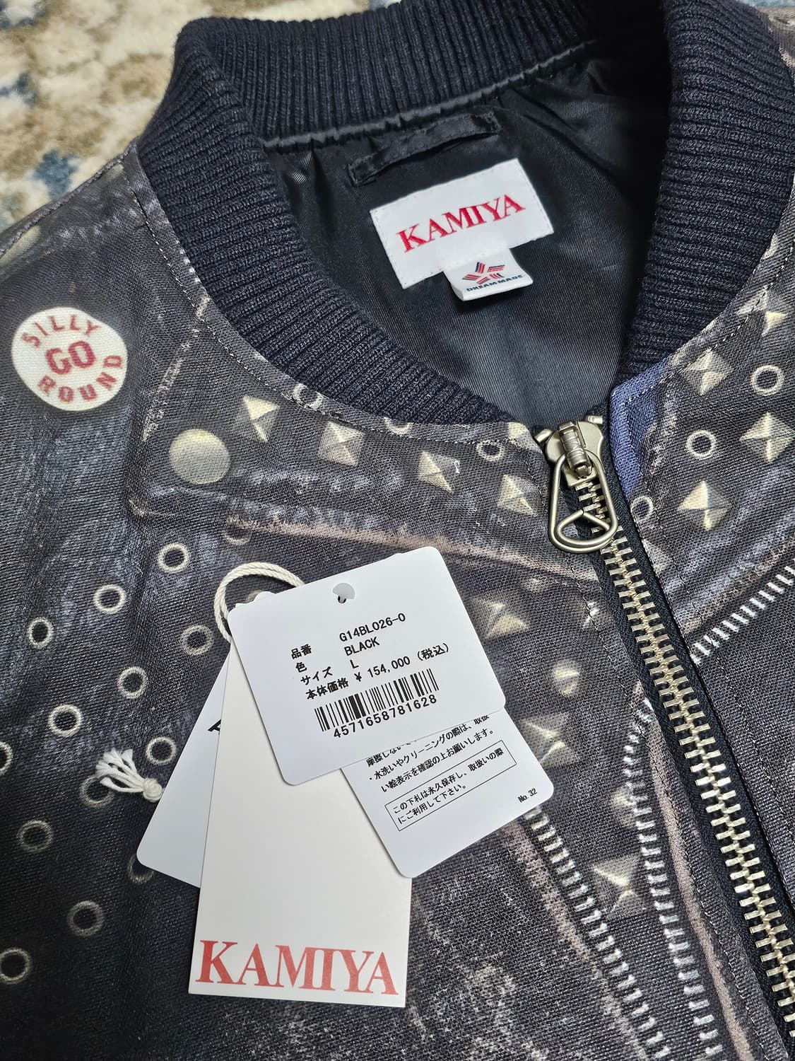 [L] 카미야 트롱 프 뢰유 프린트 자켓 상품이미지5