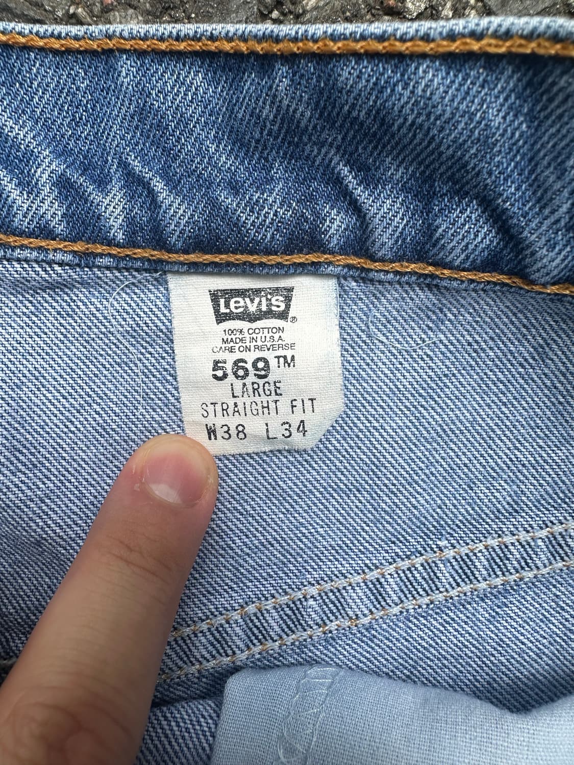 빈티지 90s 리바이스 569 데님 팬츠 상품이미지4