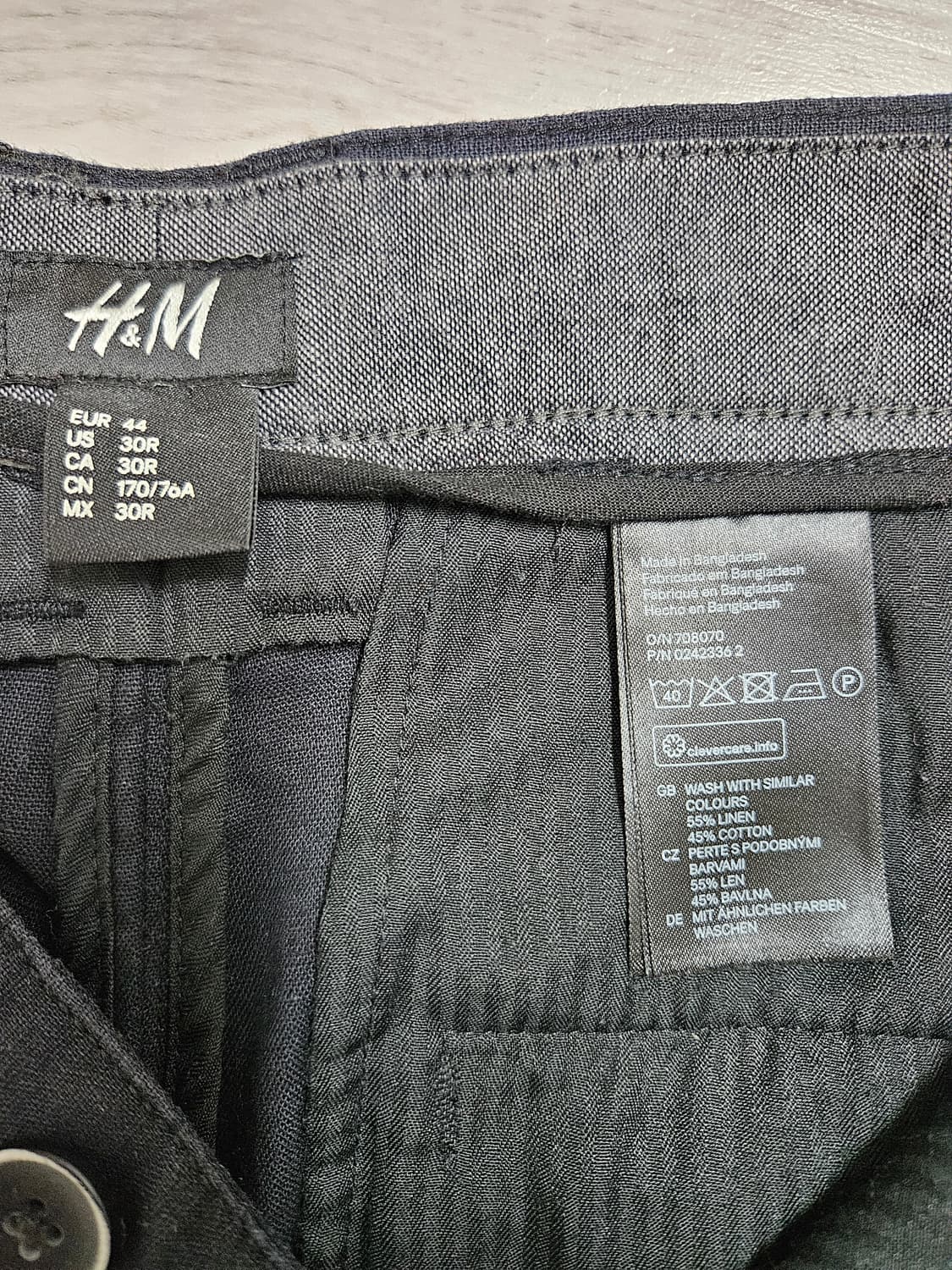 에이치앤엠 면혼방팬츠 30 상품이미지4