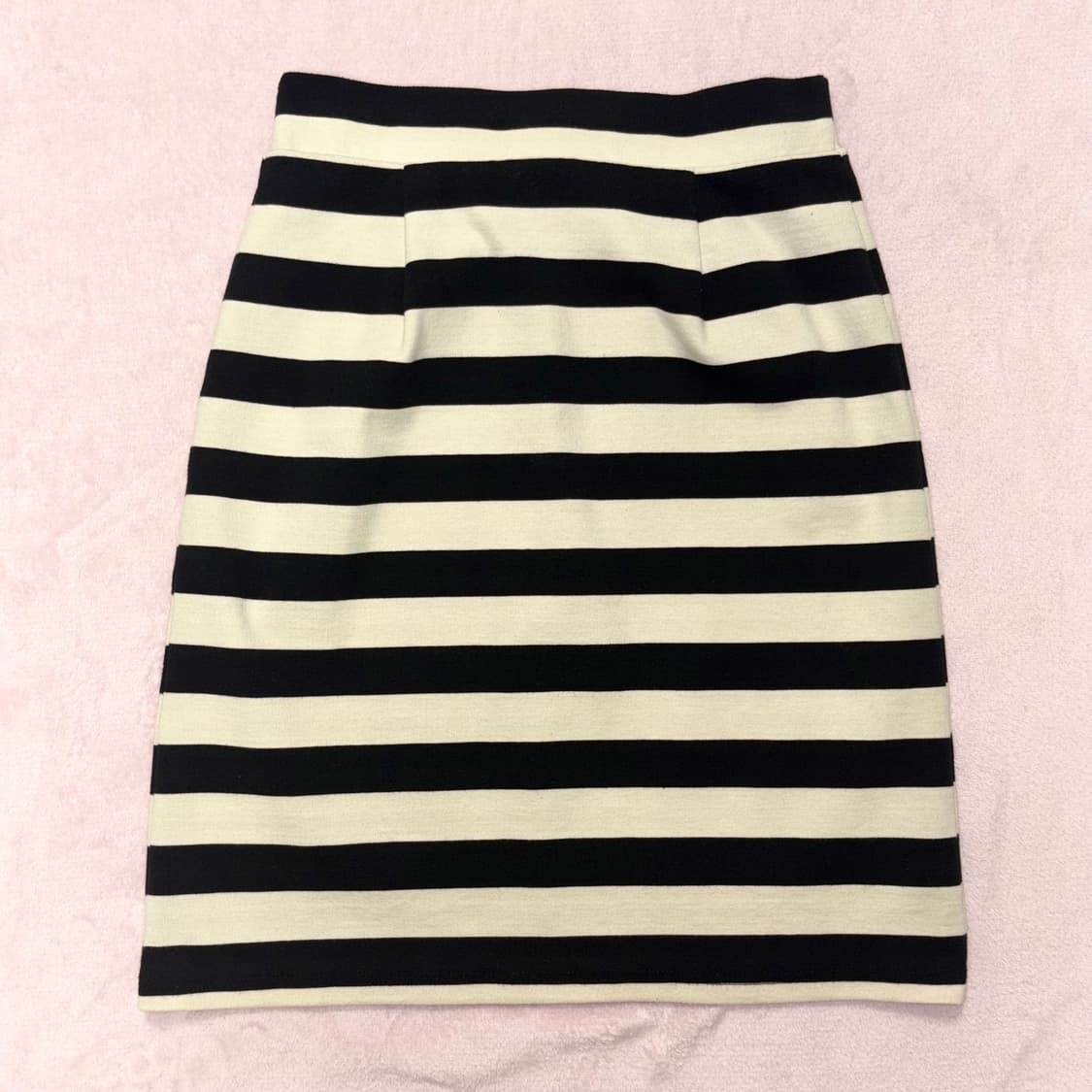 스트라이프 코튼 미디 스커트 상품이미지1