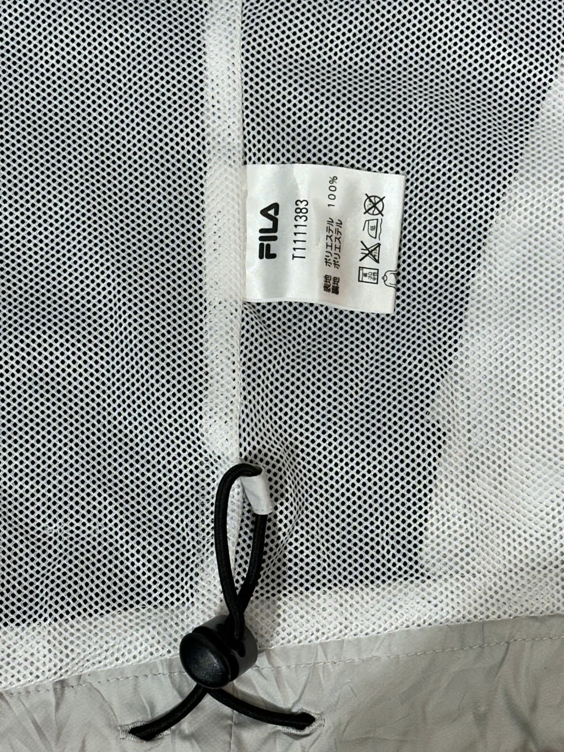 휠라 그레이 올드스쿨 오버핏 바람막이 자켓 L 상품이미지7