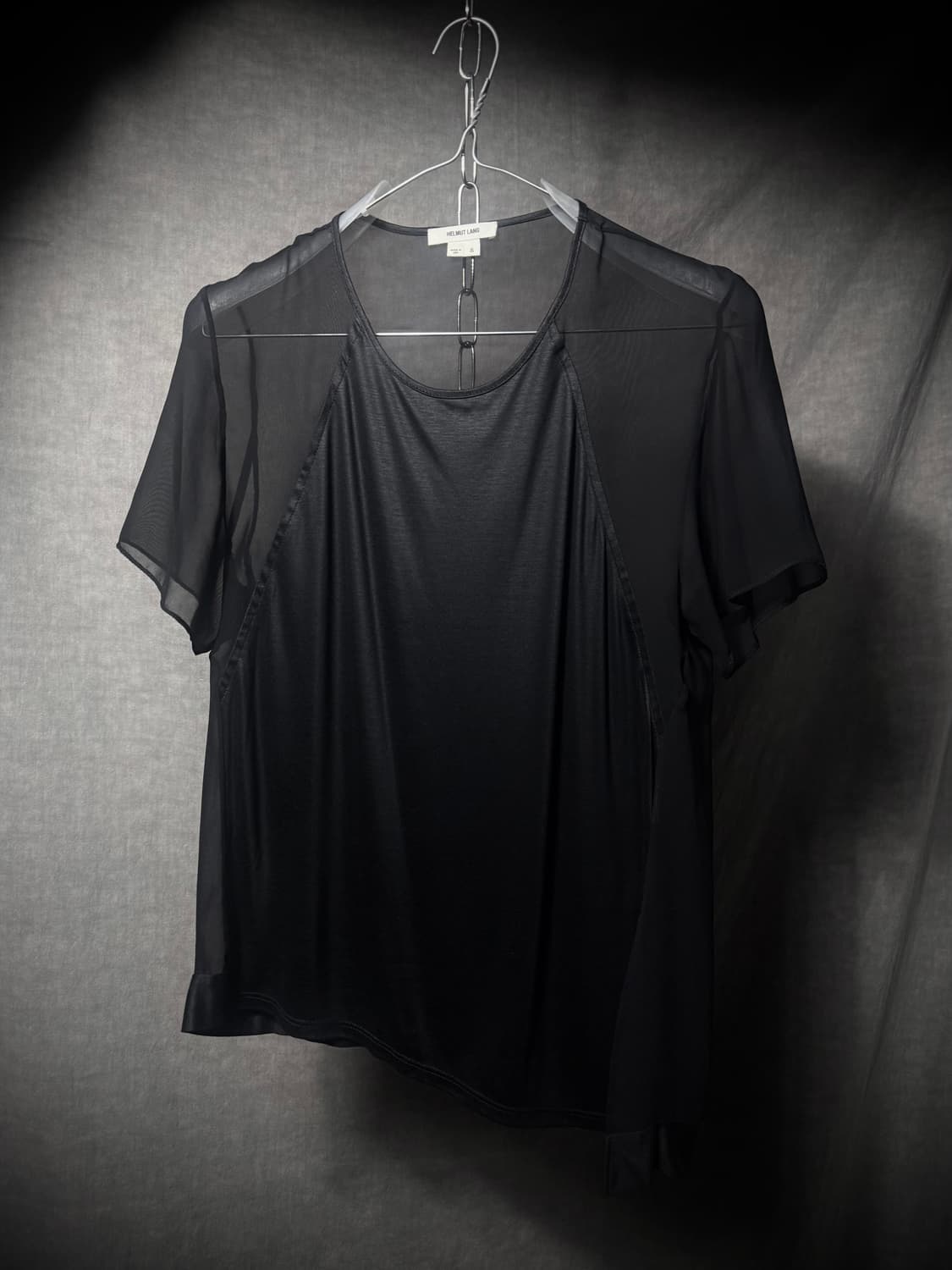 Helmut Lang Sheer Asymmetric Top 상품이미지1