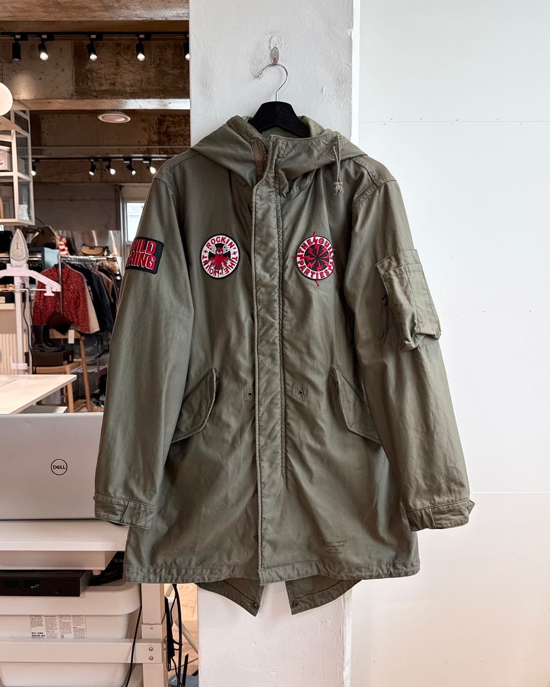 와코 마리아 x 프린스 버스터 카키 m48 모즈 코트 상품이미지2