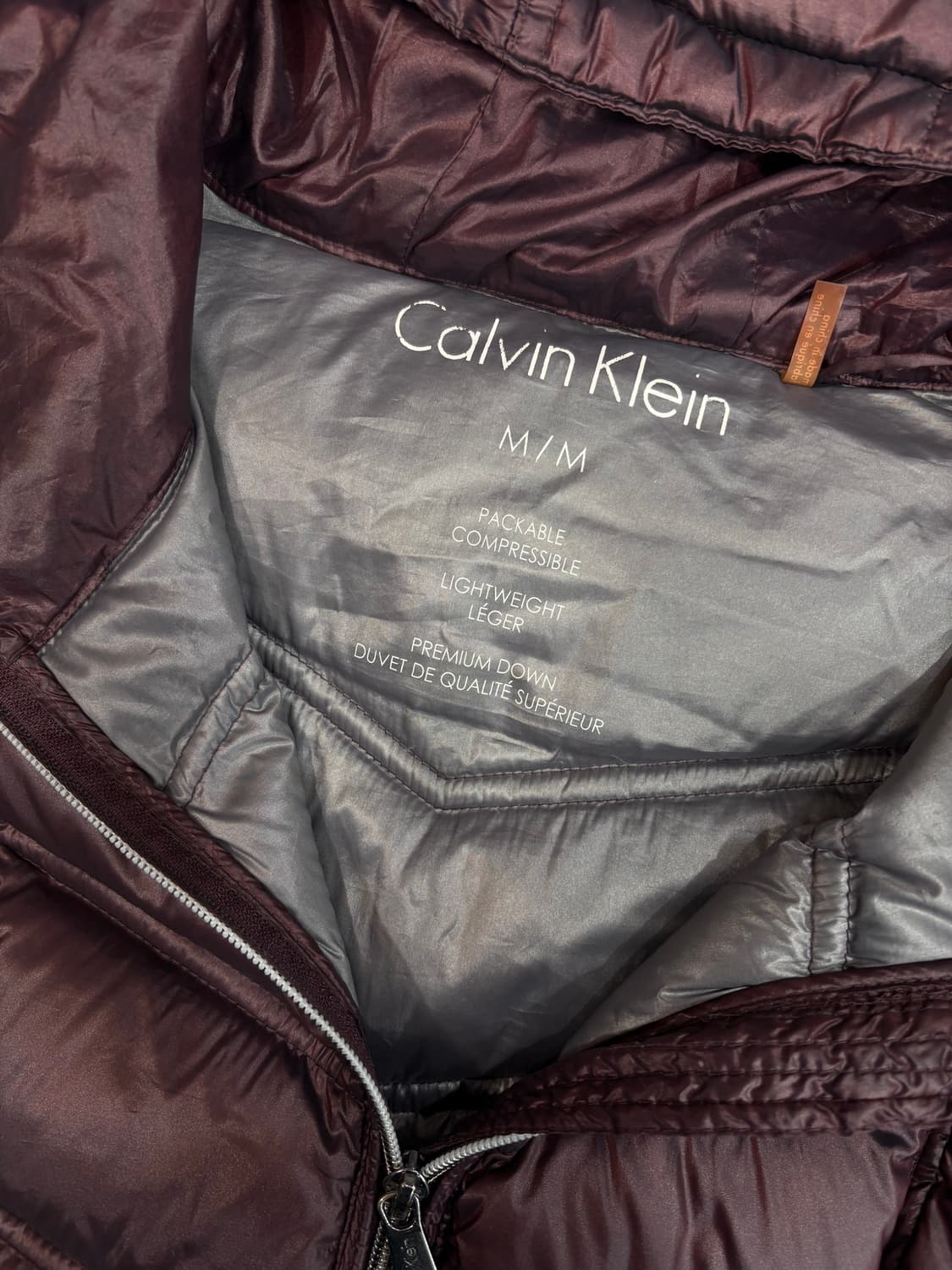 캘빈클라인 롱패딩 버건디 상품이미지3