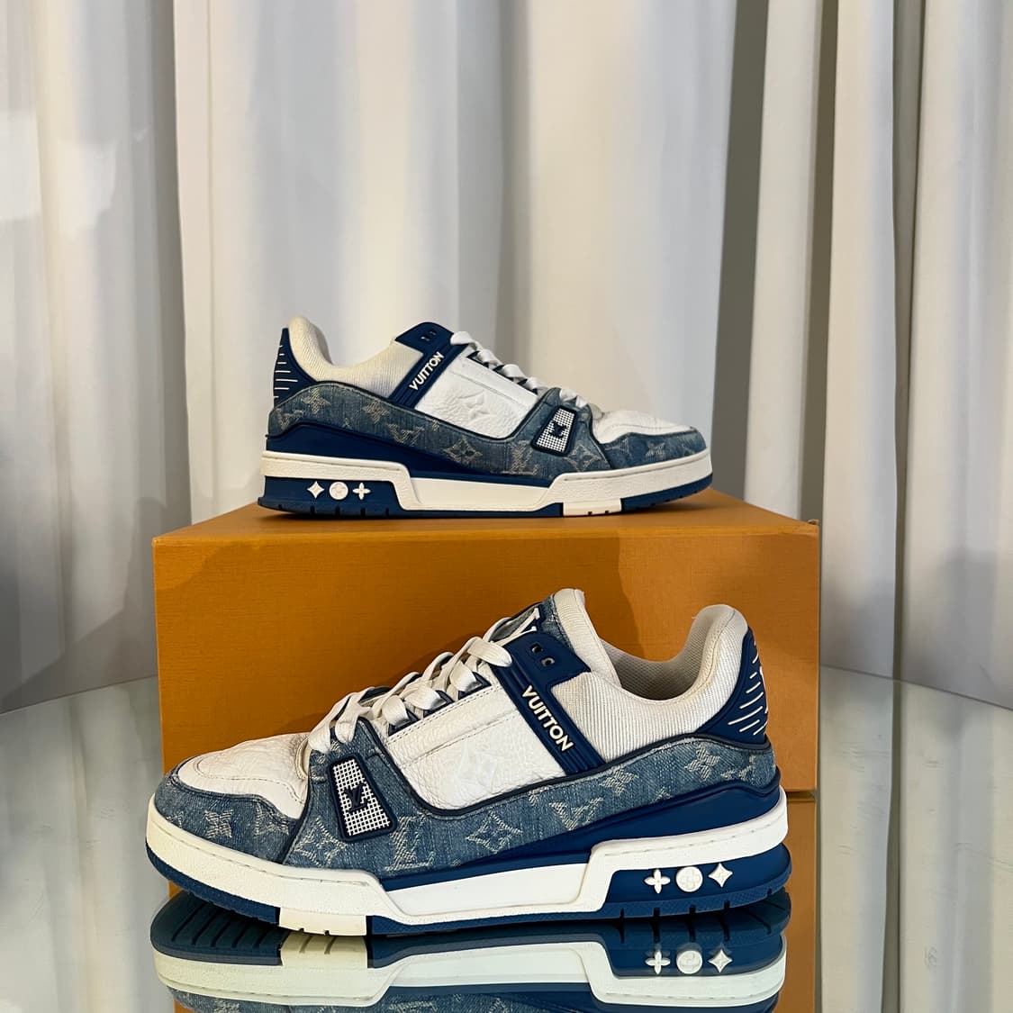 (7) 루이비통 데님 트레이너 스니커즈  상품이미지1