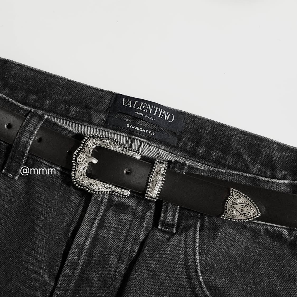 [Unisex] 볼륨 웨스턴 장식 가죽벨트 상품이미지1