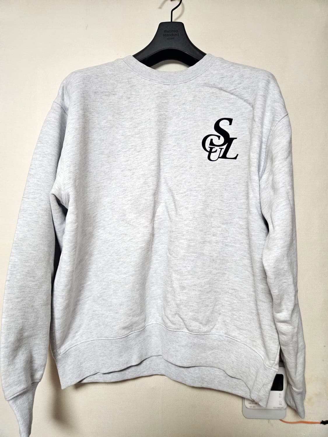 Flocking Symbol Logo White Melang 상품이미지1