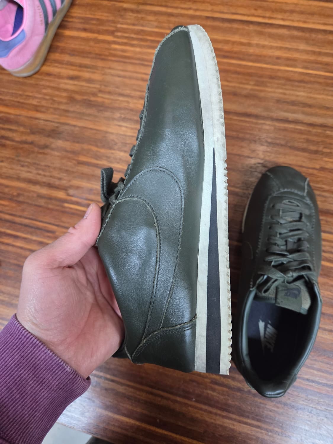 나이키 빈티지 코르테즈 레더 딥카키 285 상품이미지6