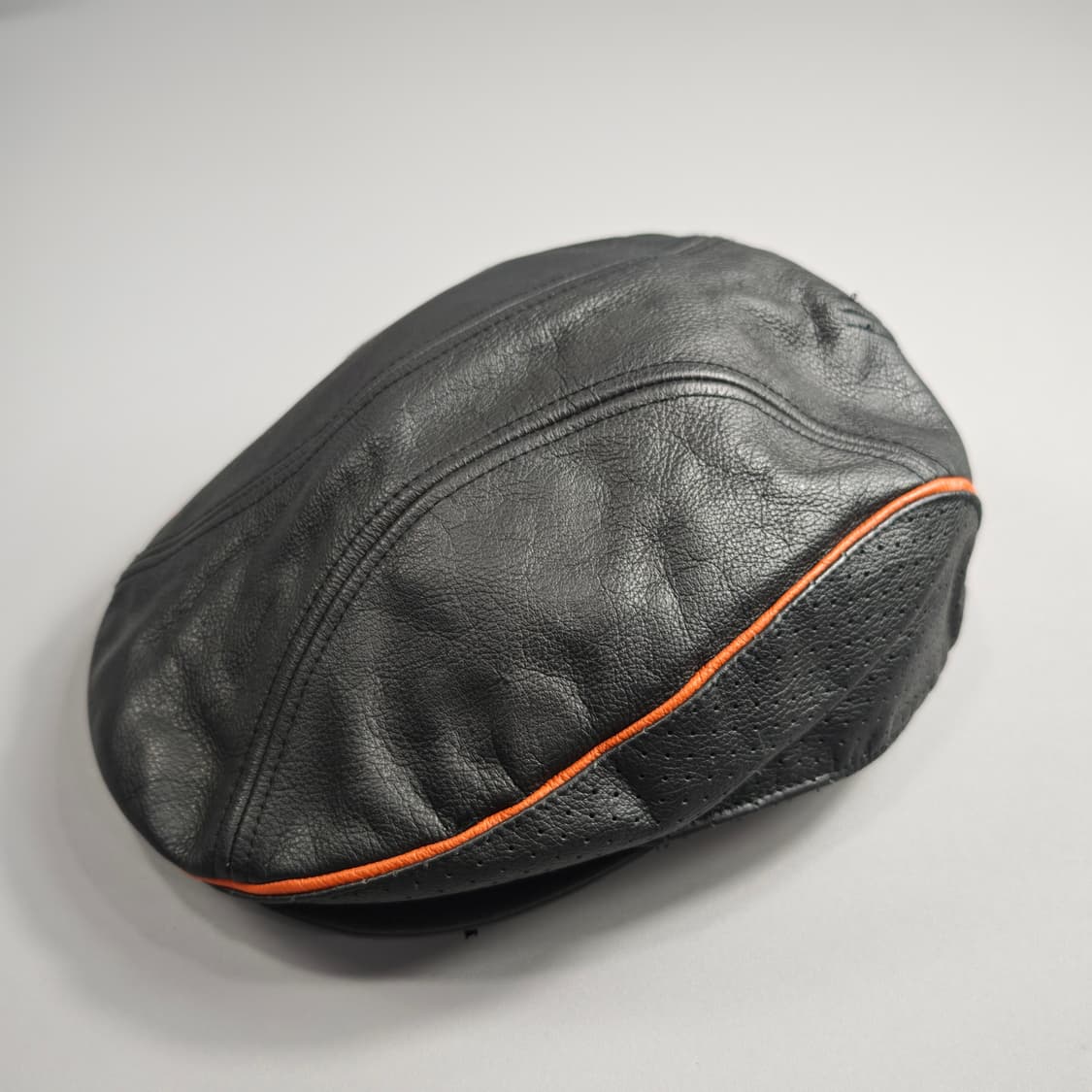 할리 데이비슨 백로고 자수 레더 헌팅캡 블랙 S 상품이미지3