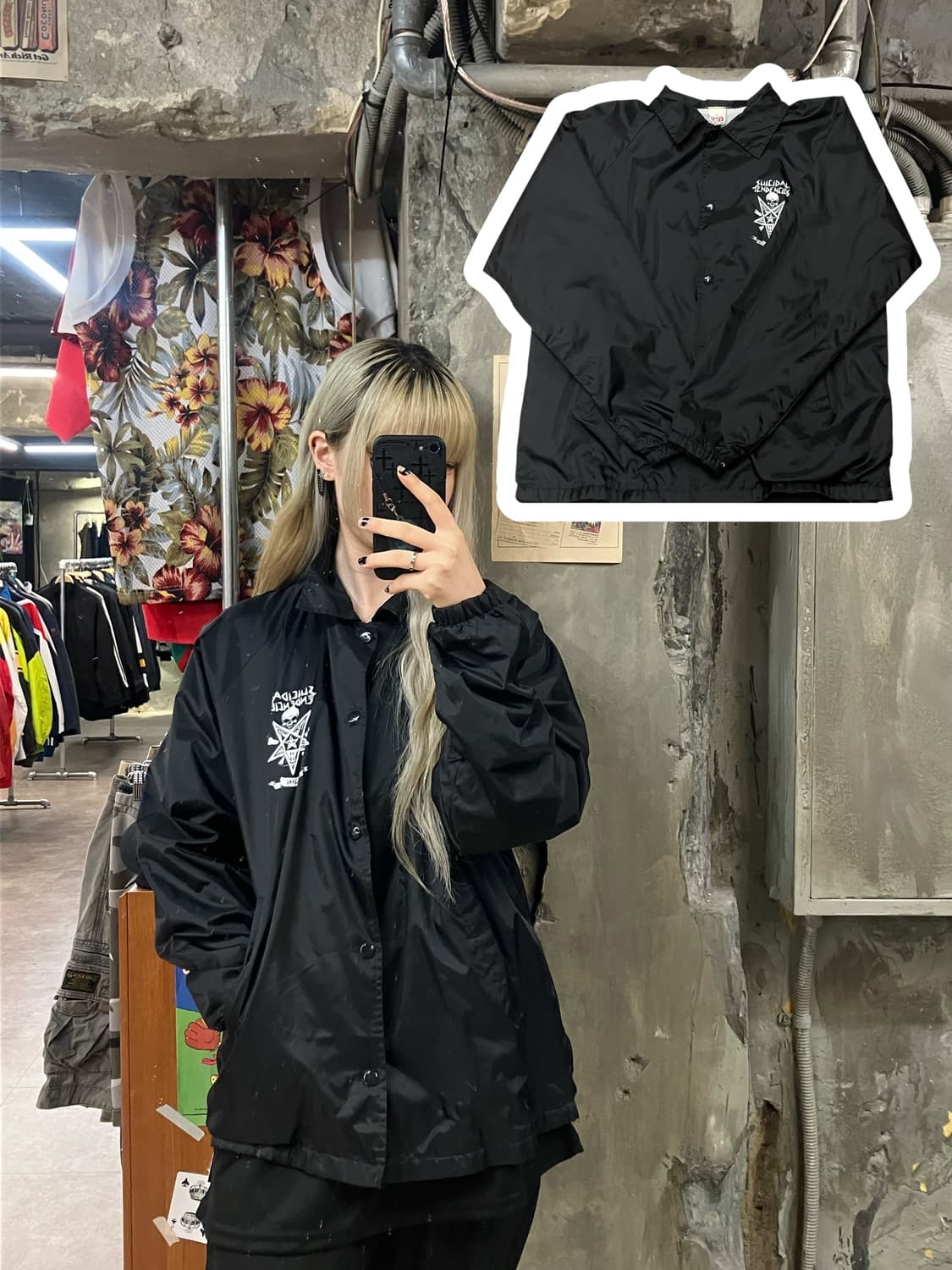 오베이 점퍼 블랙 M  #csz1145 상품이미지1